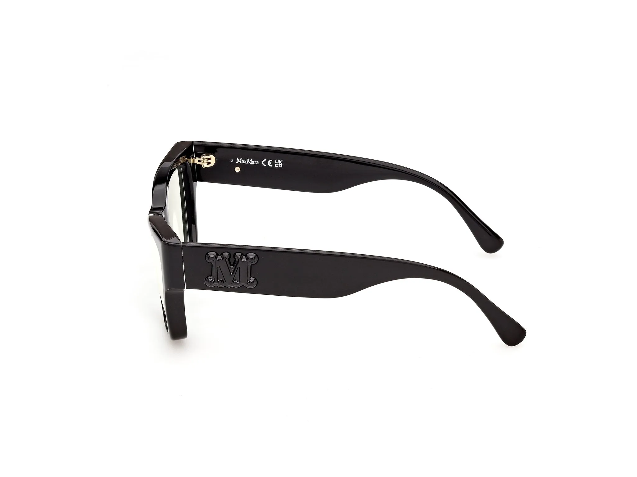 Max Mara MM5251-B 1 Montature da vista Acetato Nero Squadrata Normale - immagine 3