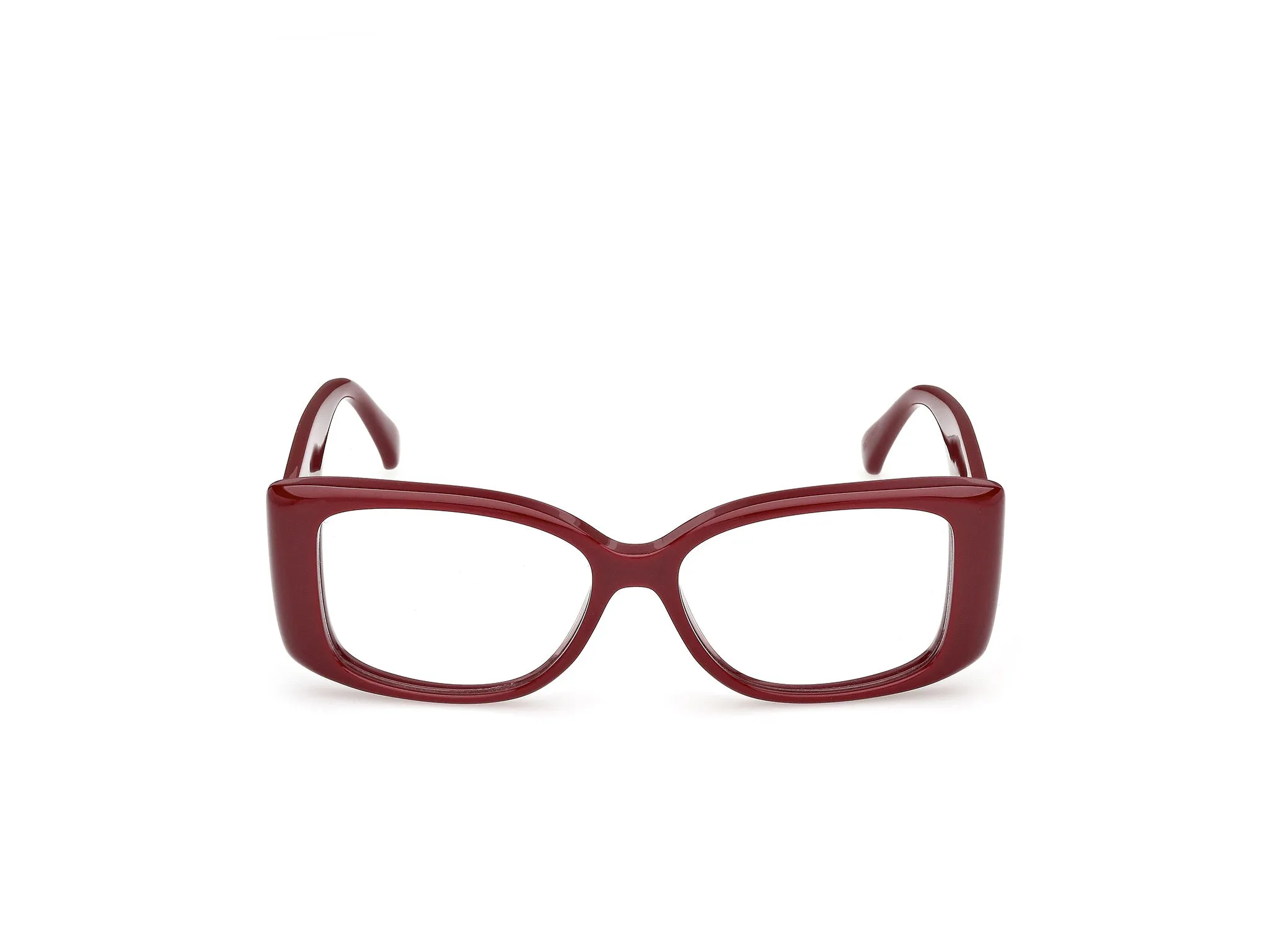 Max Mara MM5250 69 Montature da vista Acetato Bordeaux Squadrata Normale - immagine 2