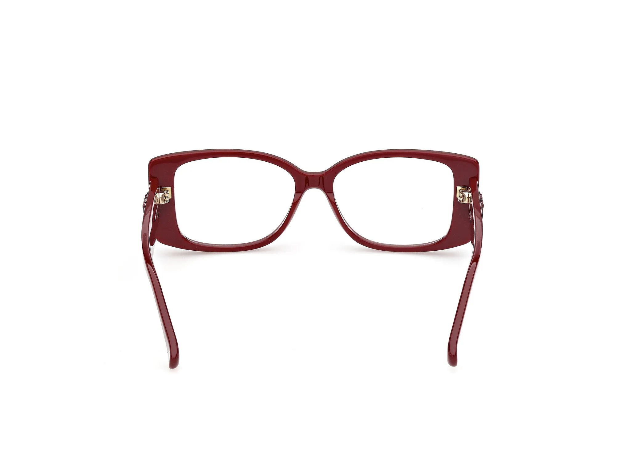Max Mara MM5250 69 Montature da vista Acetato Bordeaux Squadrata Normale - immagine 4