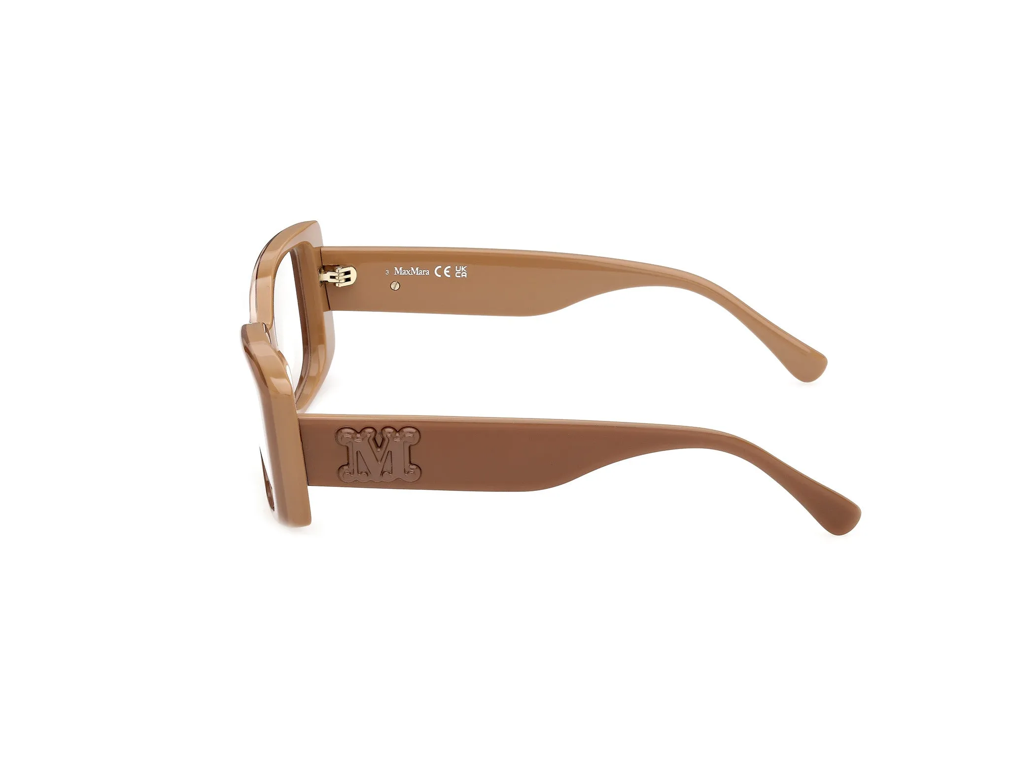 Max Mara MM5250 46 Montature da vista Acetato Marrone Squadrata Normale - immagine 3