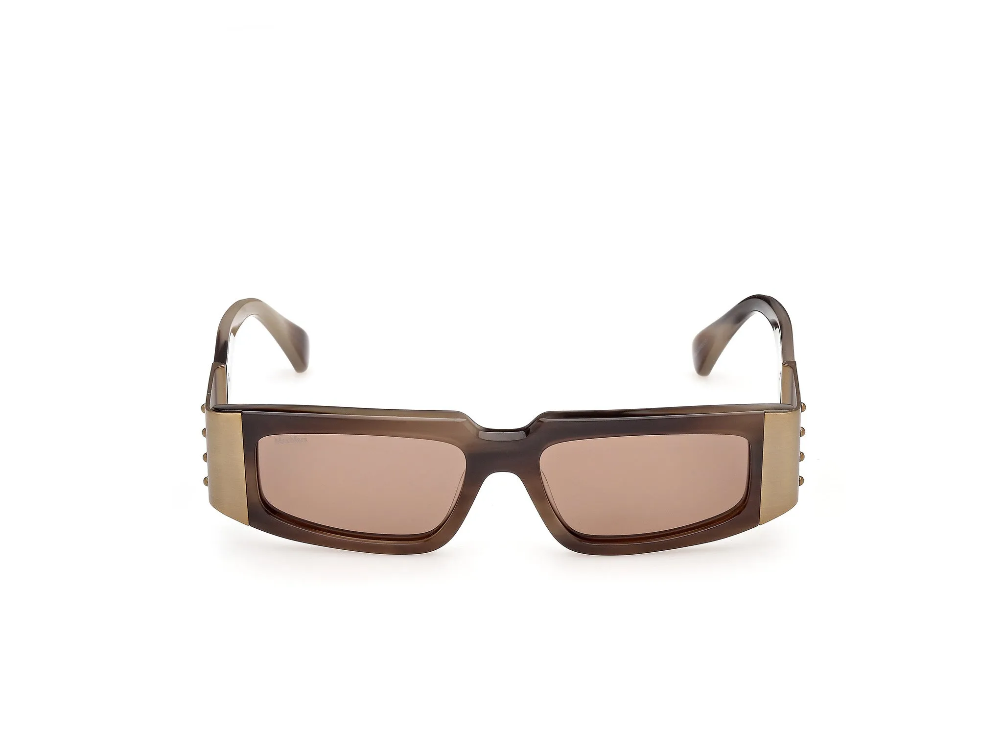 Max Mara MM0217 62E Occhiali da sole Acetato Marrone Marrone Squadrata Normale - immagine 2