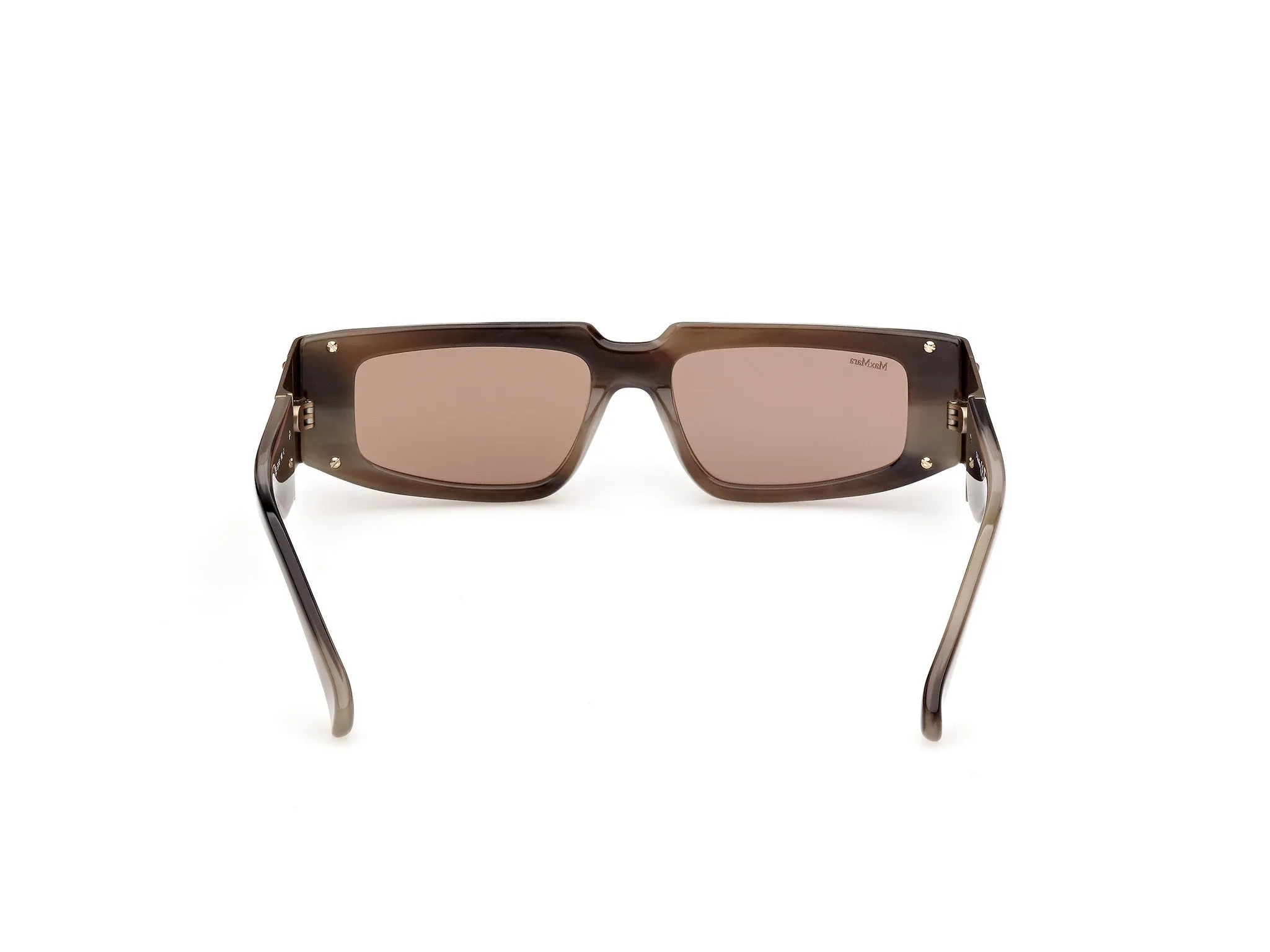 Max Mara MM0217 62E Occhiali da sole Acetato Marrone Marrone Squadrata Normale - immagine 4