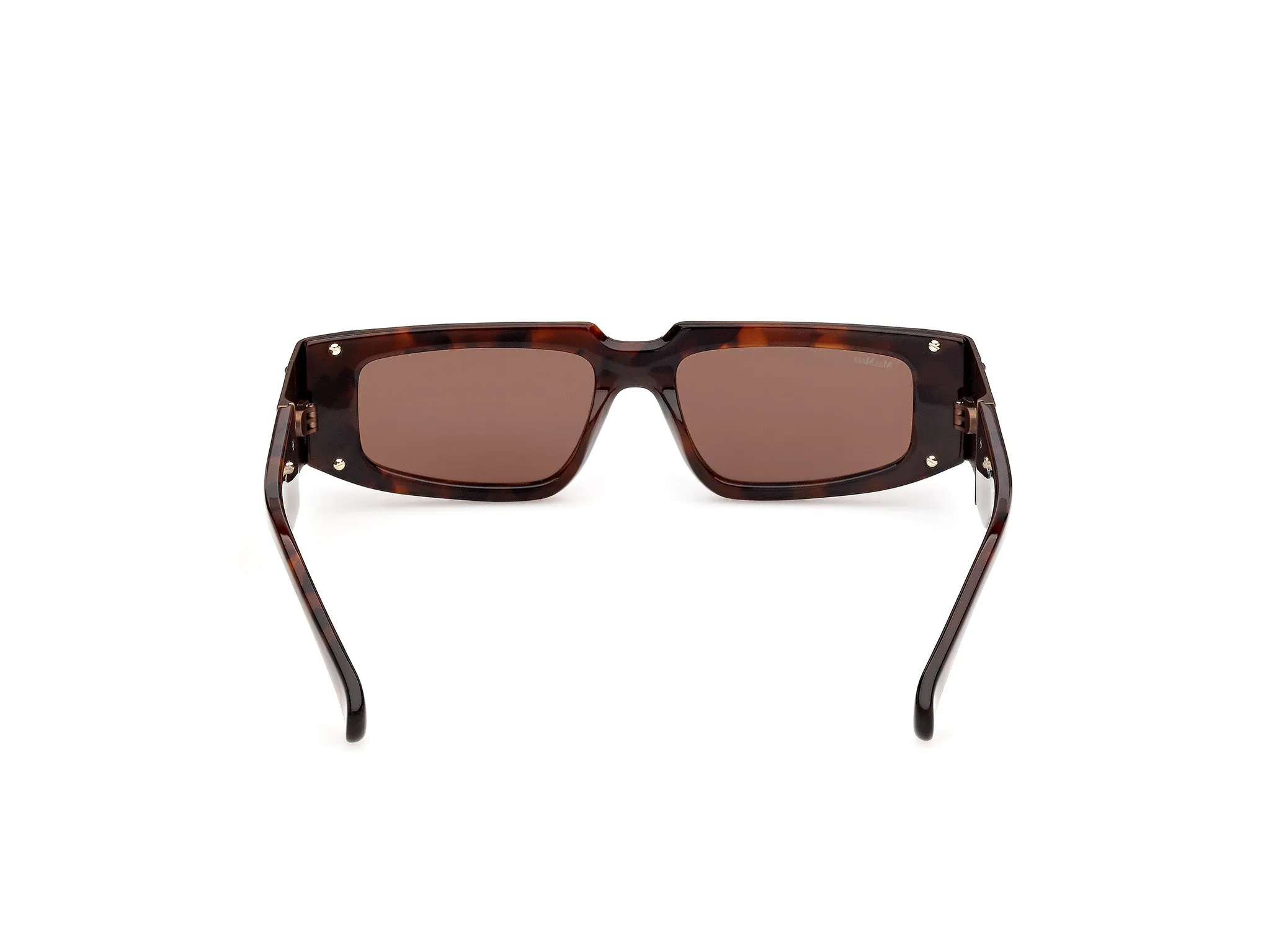 Max Mara MM0217 52E Occhiali da sole Acetato Havana Marrone Squadrata Normale - immagine 4