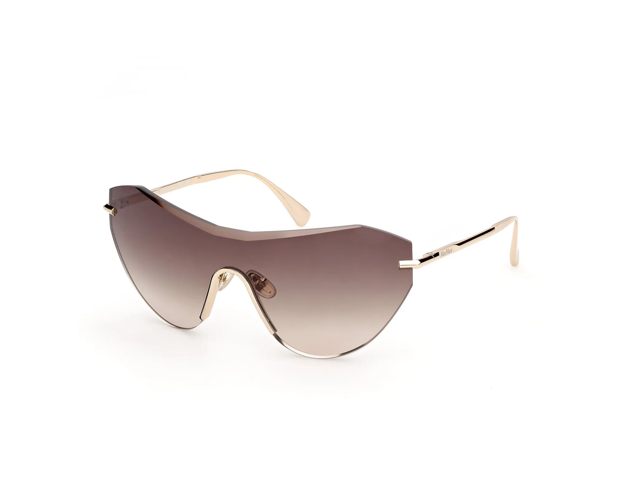Max Mara MM0216 32F Occhiali da sole Metallo Oro Marrone Farfalla Normale - immagine 1