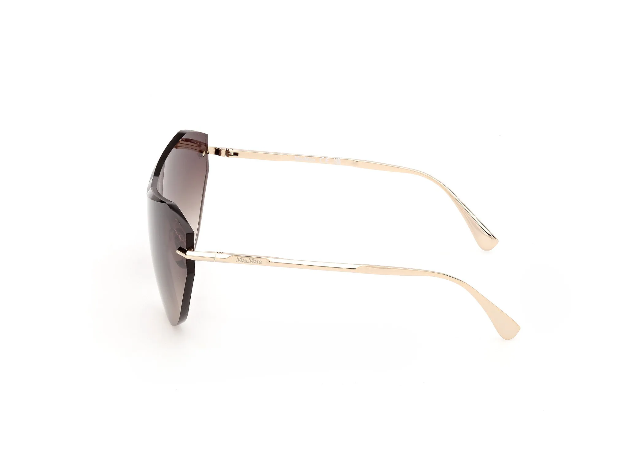 Max Mara MM0216 32F Occhiali da sole Metallo Oro Marrone Farfalla Normale - immagine 3