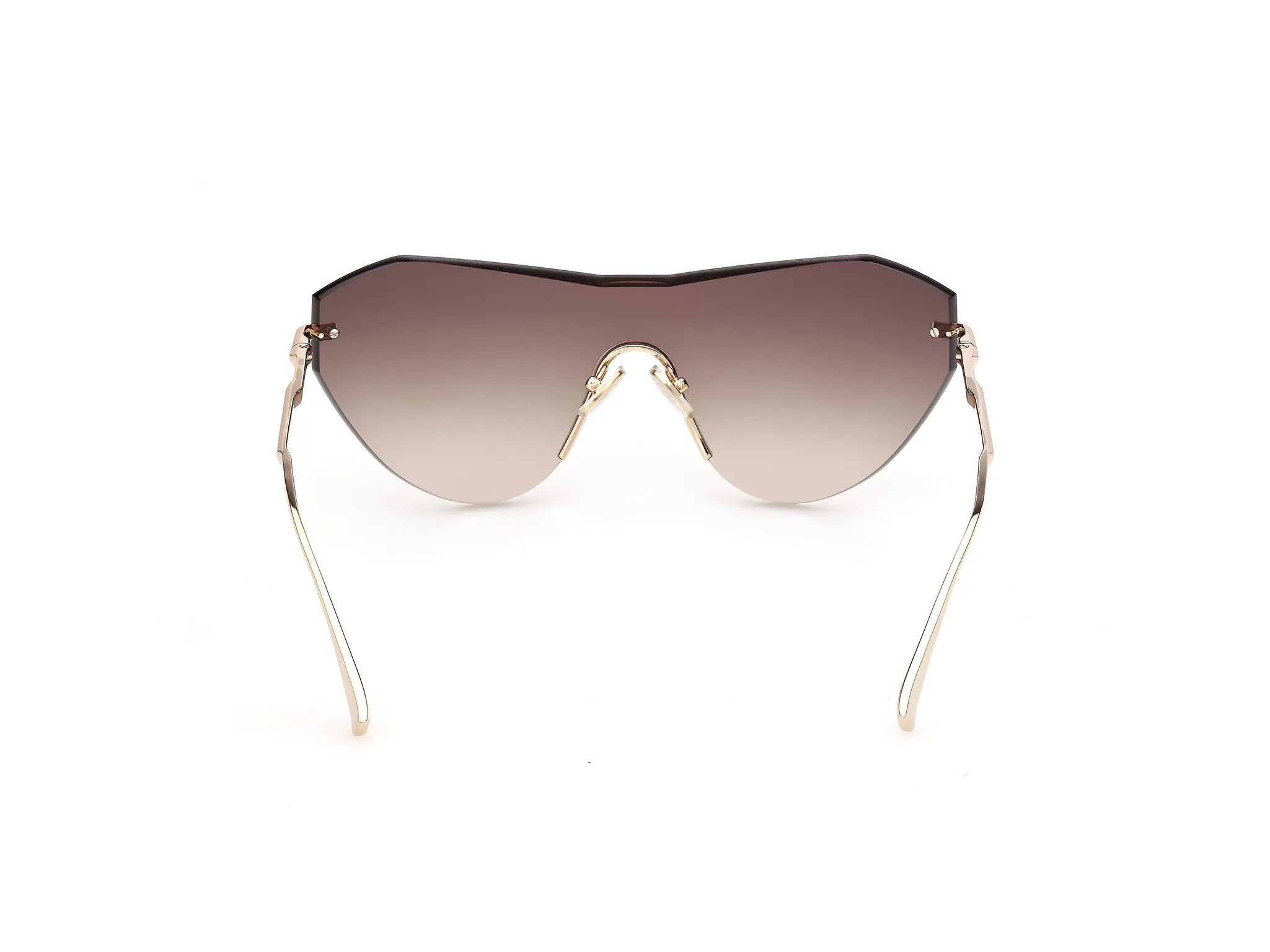 Max Mara MM0216 32F Occhiali da sole Metallo Oro Marrone Farfalla Normale - immagine 4