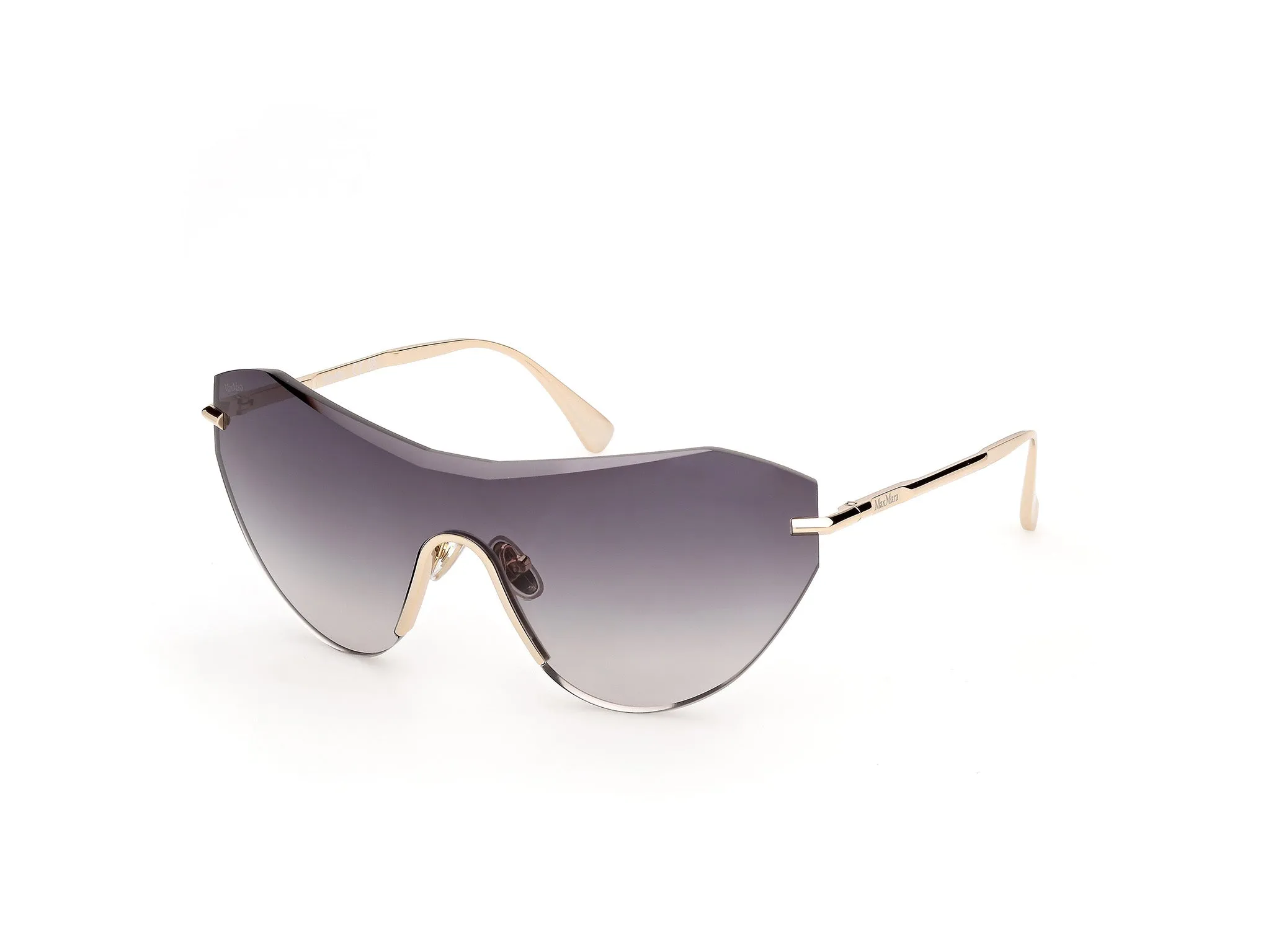 Max Mara MM0216 32B Occhiali da sole Metallo Oro Fumo Farfalla Normale - immagine 1