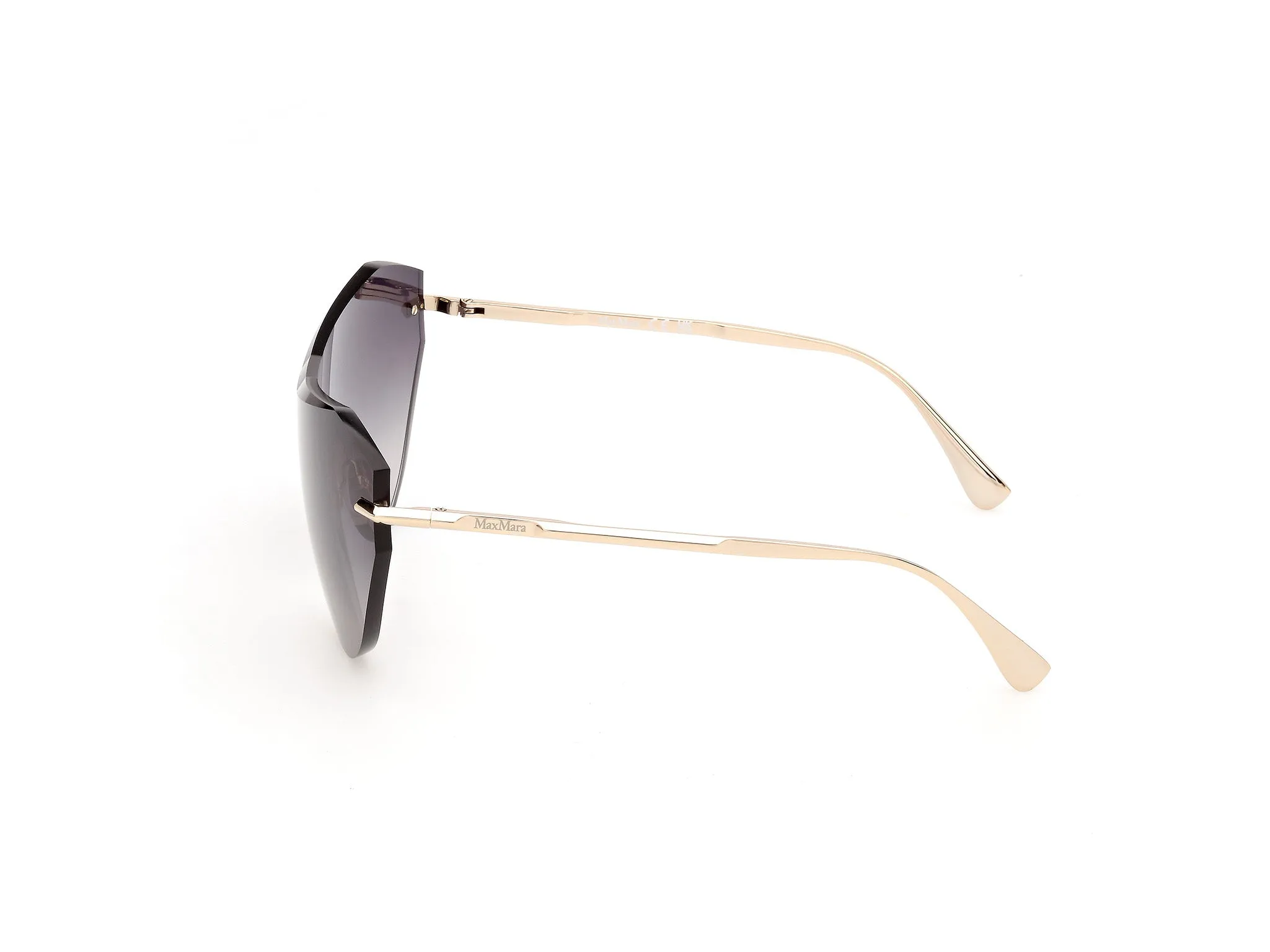 Max Mara MM0216 32B Occhiali da sole Metallo Oro Fumo Farfalla Normale - immagine 3