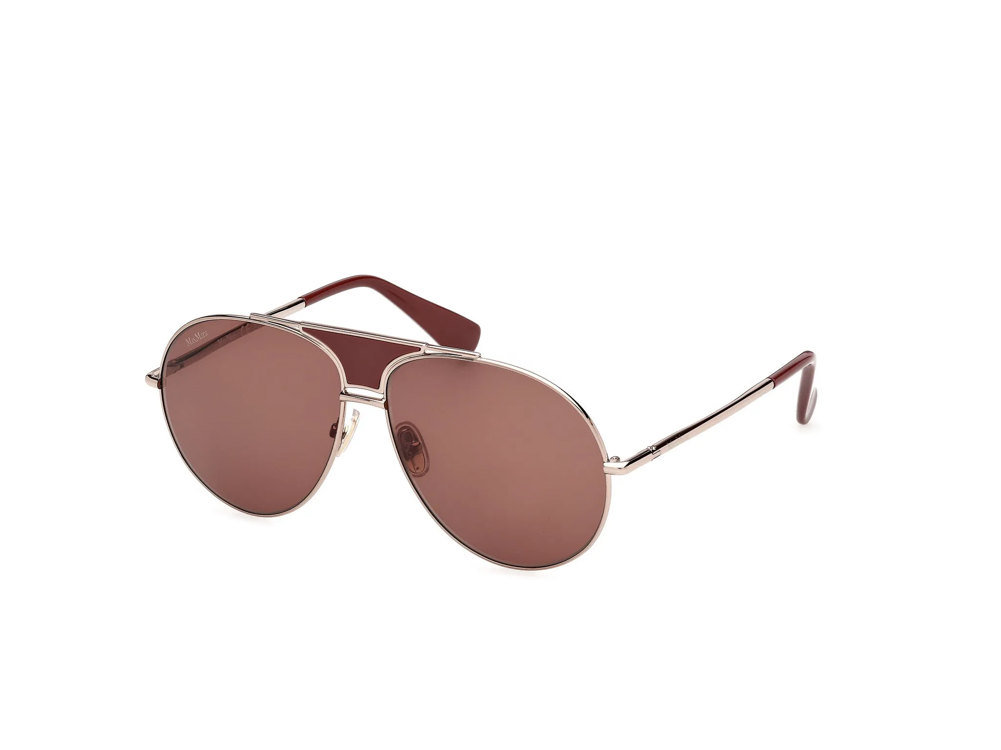 Max Mara MM0215 36E Occhiali da sole Acetato Bronzo Marrone Pilot Normale - immagine 1