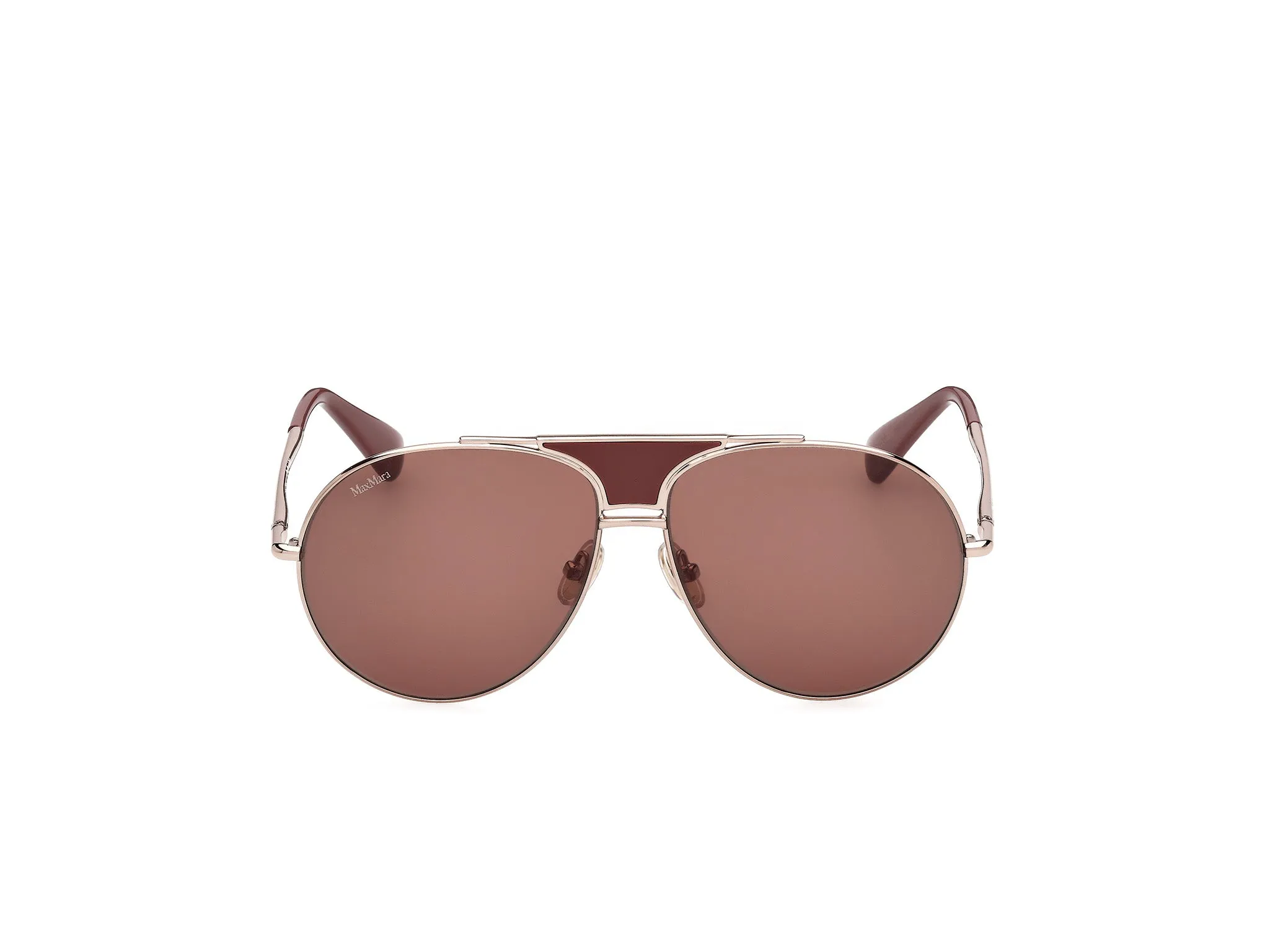 Max Mara MM0215 36E Occhiali da sole Acetato Bronzo Marrone Pilot Normale - immagine 2