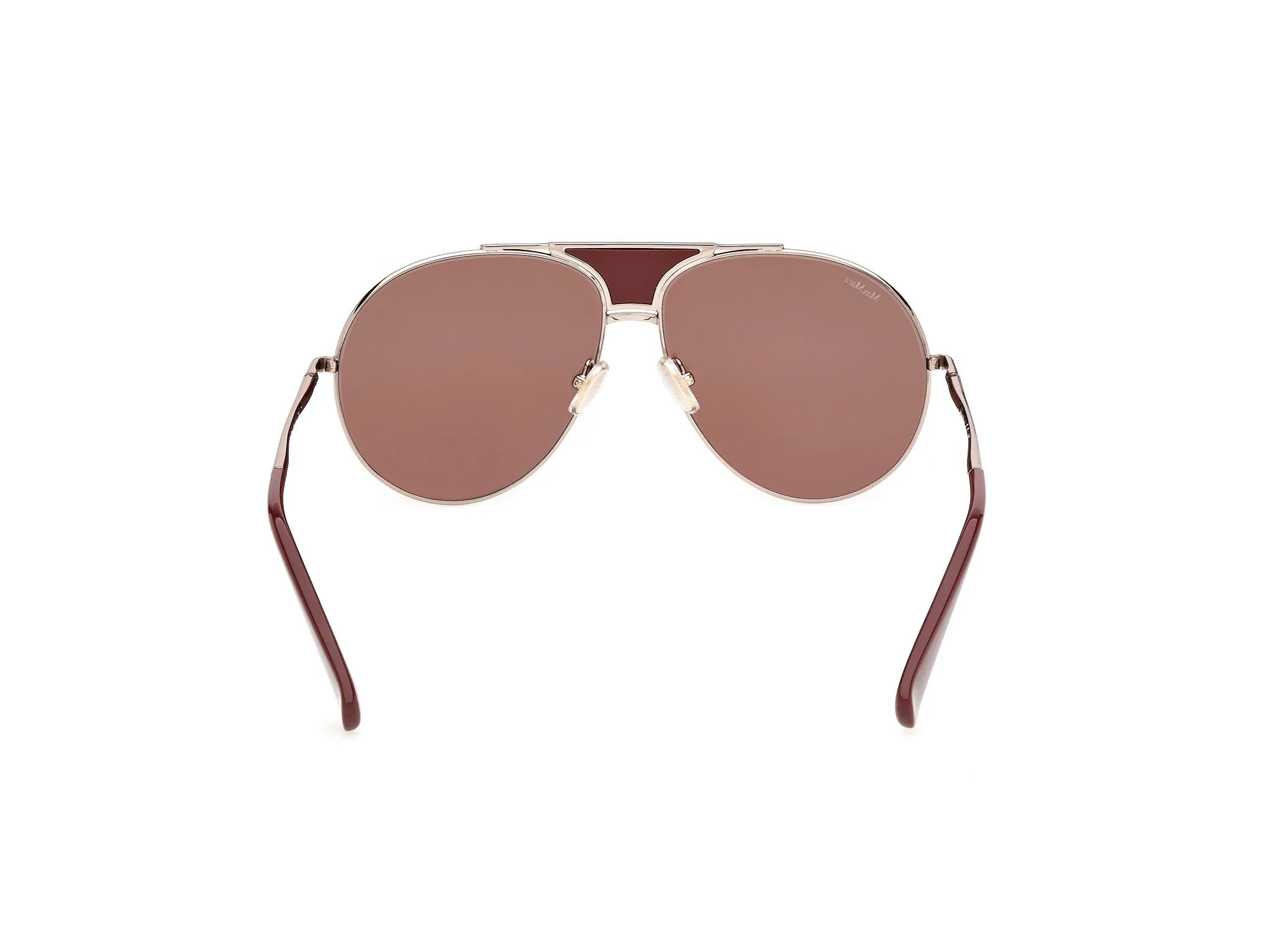 Max Mara MM0215 36E Occhiali da sole Acetato Bronzo Marrone Pilot Normale - immagine 4