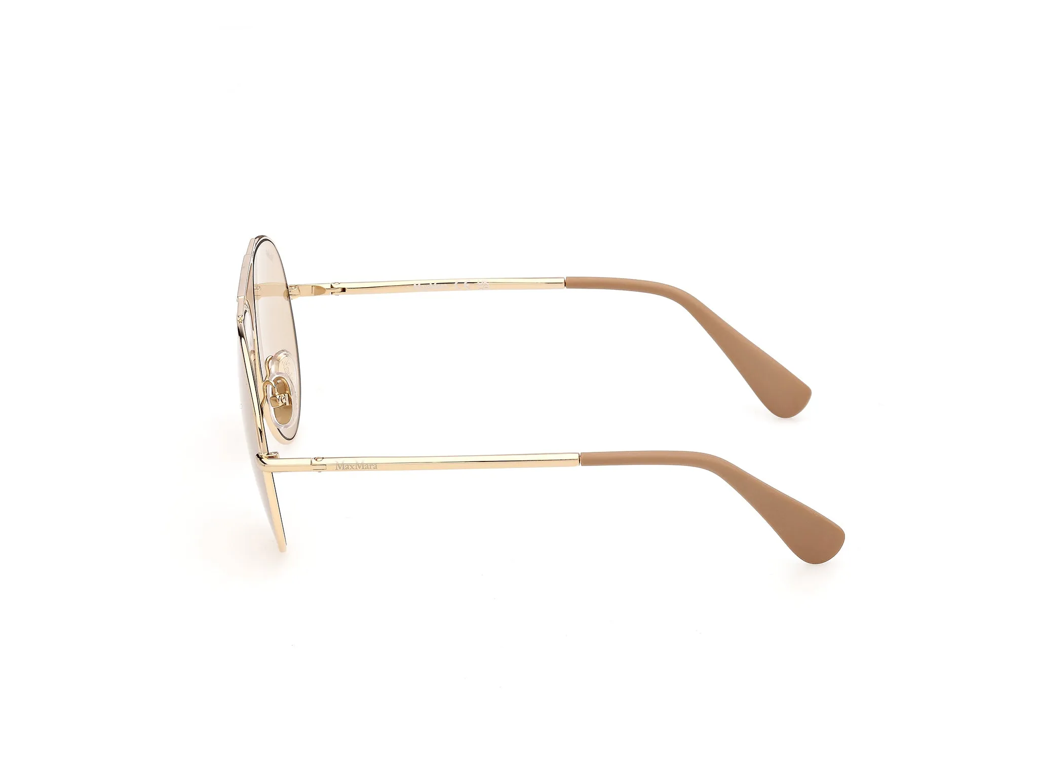Max Mara MM0215 32E Occhiali da sole Acetato Oro Marrone Pilot Fotocromatiche - immagine 3