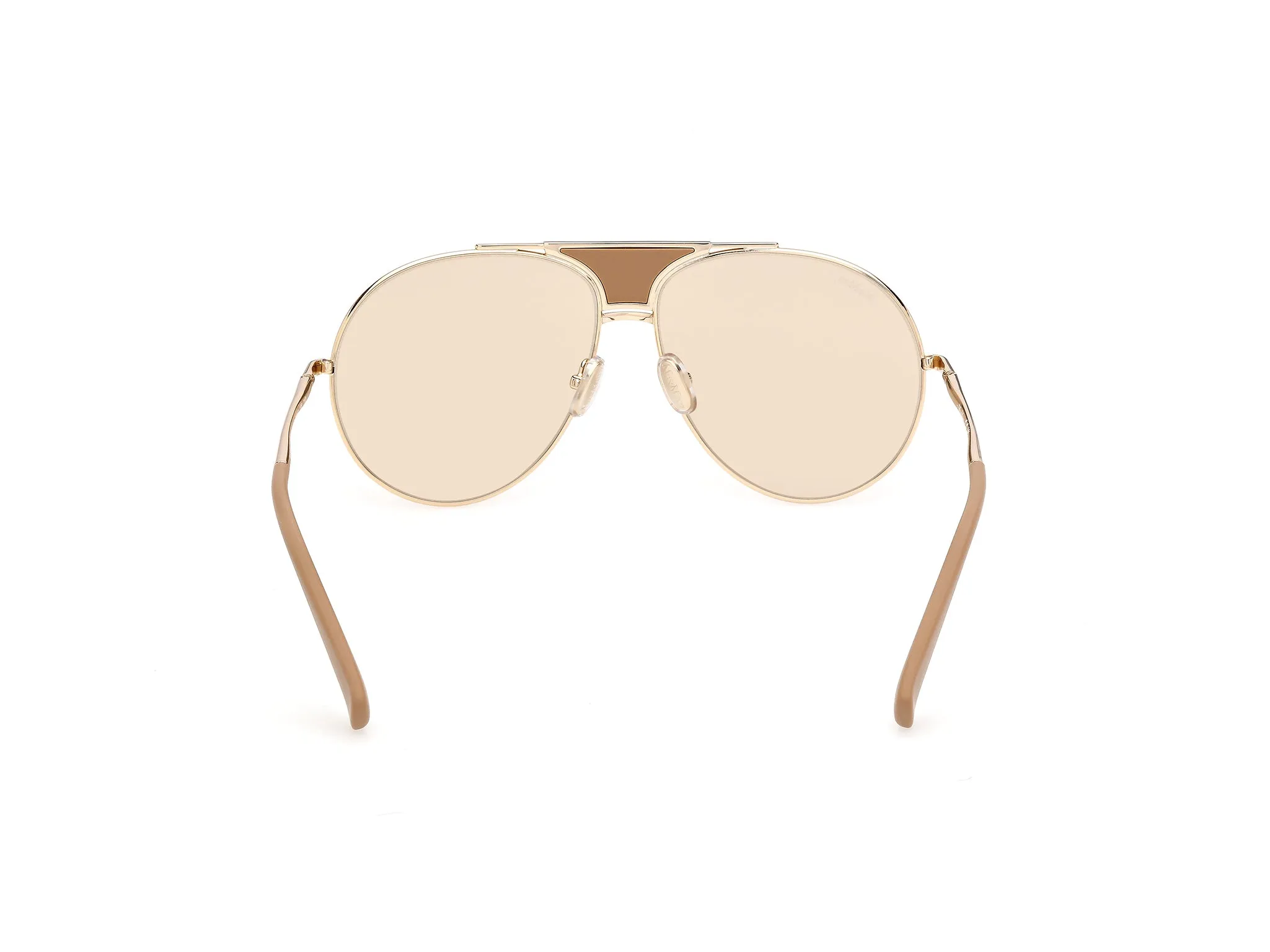 Max Mara MM0215 32E Occhiali da sole Acetato Oro Marrone Pilot Fotocromatiche - immagine 4
