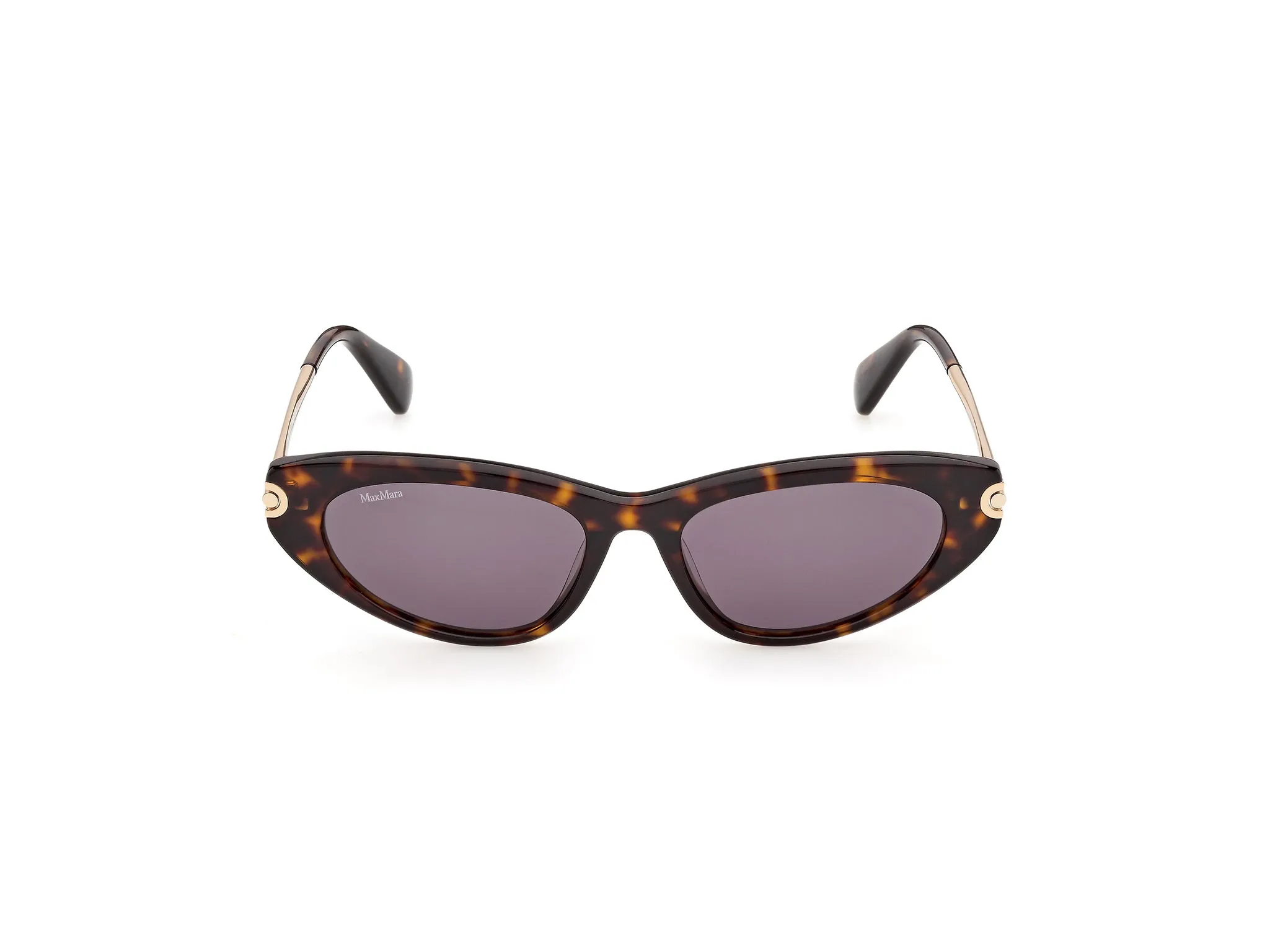 Max Mara MM0214 52A Occhiali da sole Acetato Havana Fumo Squadrata Normale - immagine 2