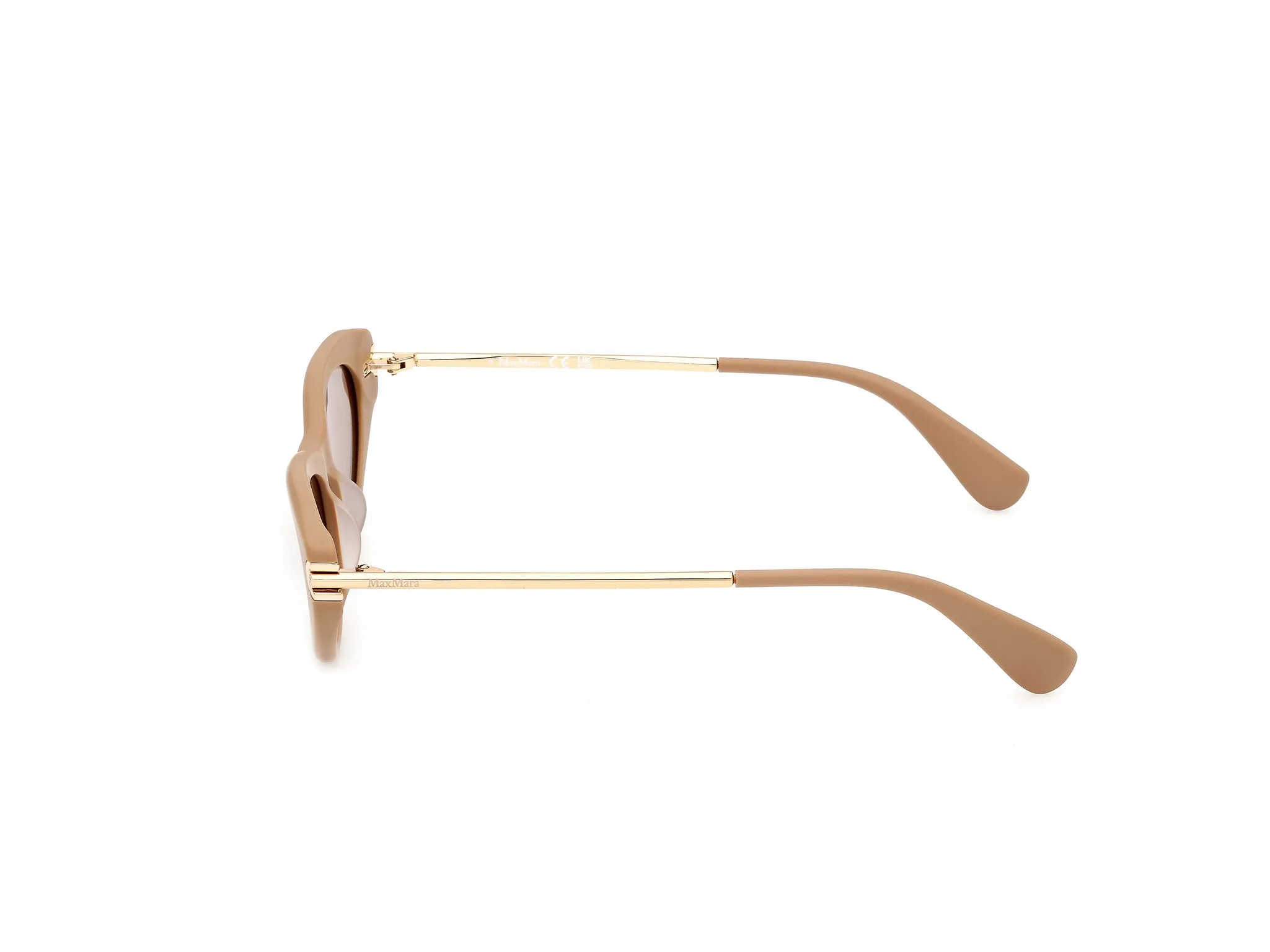 Max Mara MM0214 46E Occhiali da sole Acetato Marrone Marrone Squadrata Normale - immagine 3