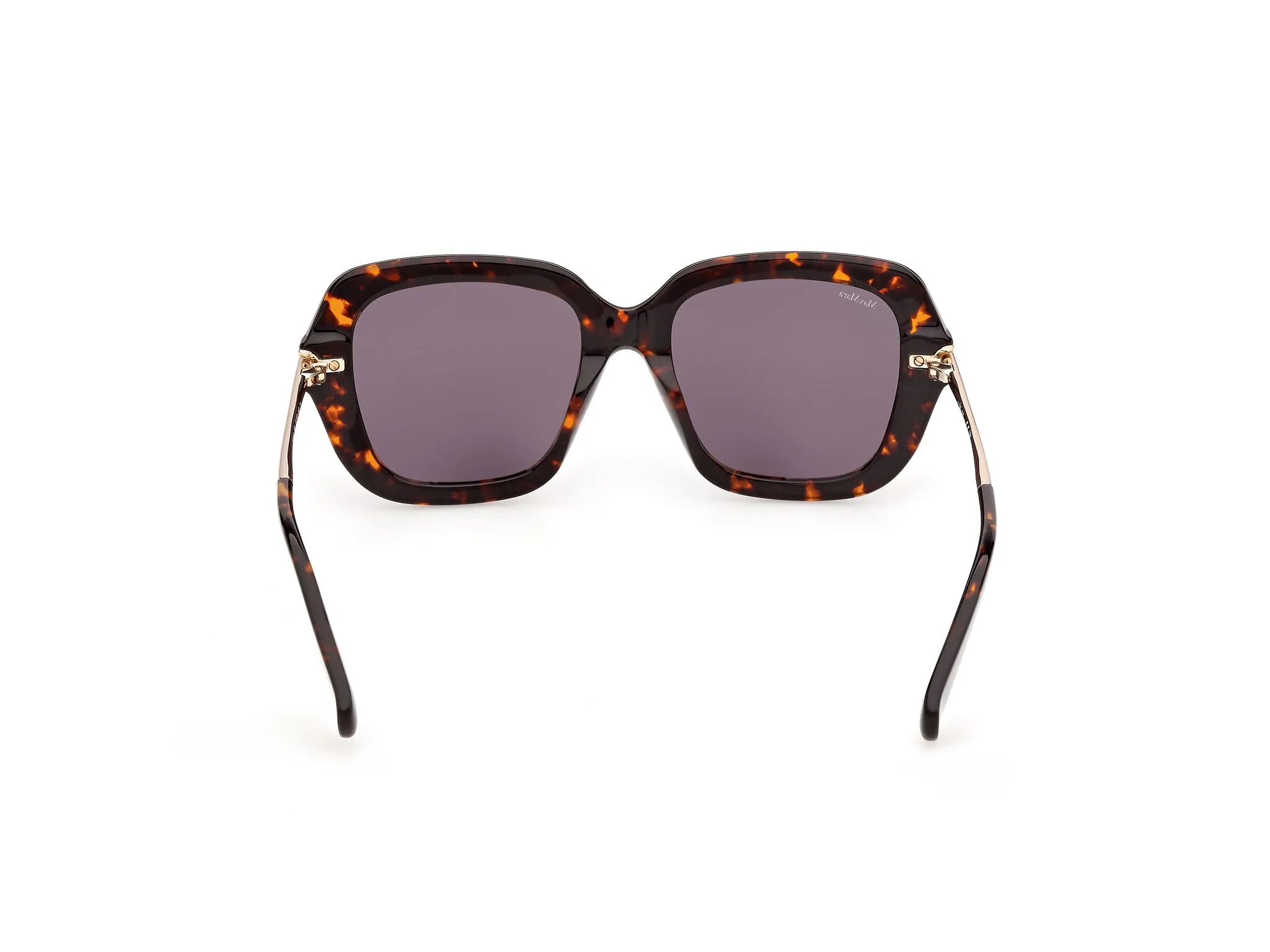 Max Mara MM0213 52A Occhiali da sole Acetato Havana Fumo Farfalla Normale - immagine 4
