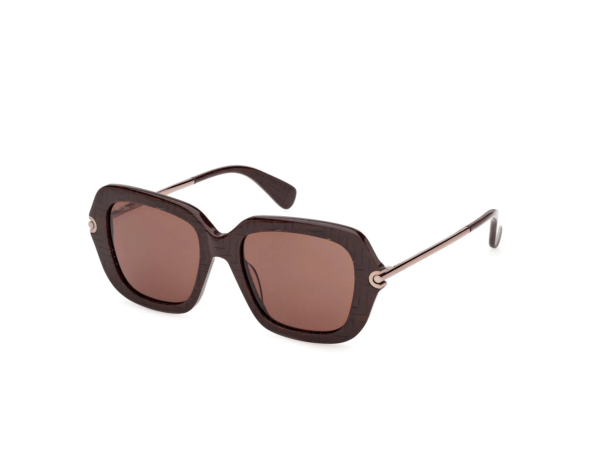 Max Mara MM0213 50E Occhiali da sole Acetato Marrone Marrone Farfalla Normale - immagine 1