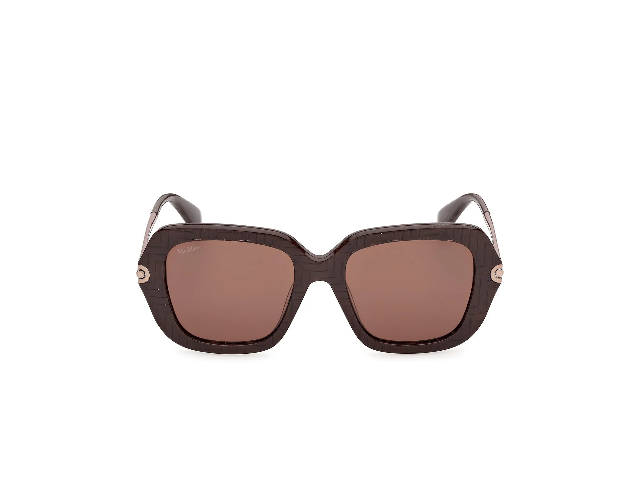 Max Mara MM0213 50E Occhiali da sole Acetato Marrone Marrone Farfalla Normale - immagine 2