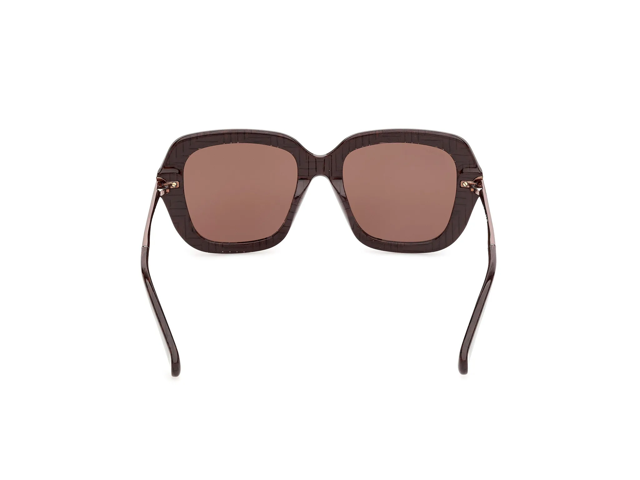 Max Mara MM0213 50E Occhiali da sole Acetato Marrone Marrone Farfalla Normale - immagine 4