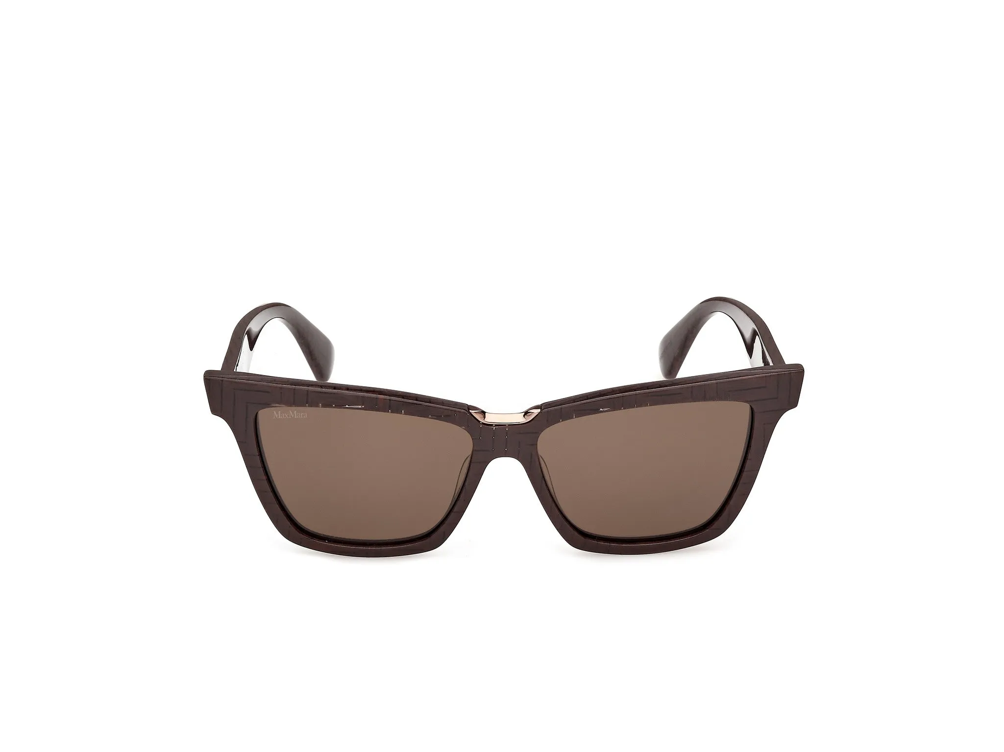 Max Mara MM0212 50E Occhiali da sole Acetato Marrone Marrone Cat Eye Normale - immagine 2