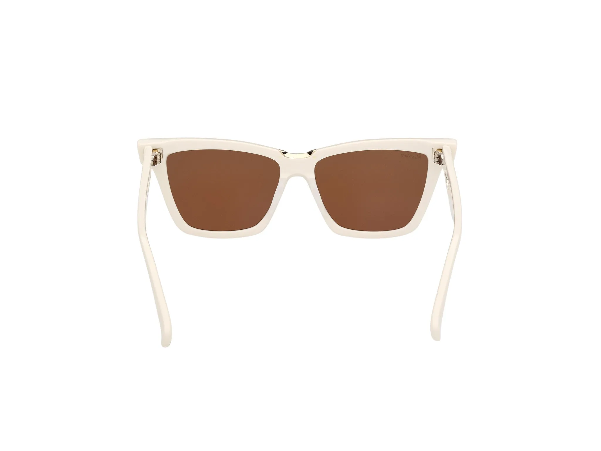 Max Mara MM0212 21E Occhiali da sole Acetato Bianco Marrone Cat Eye Normale - immagine 4