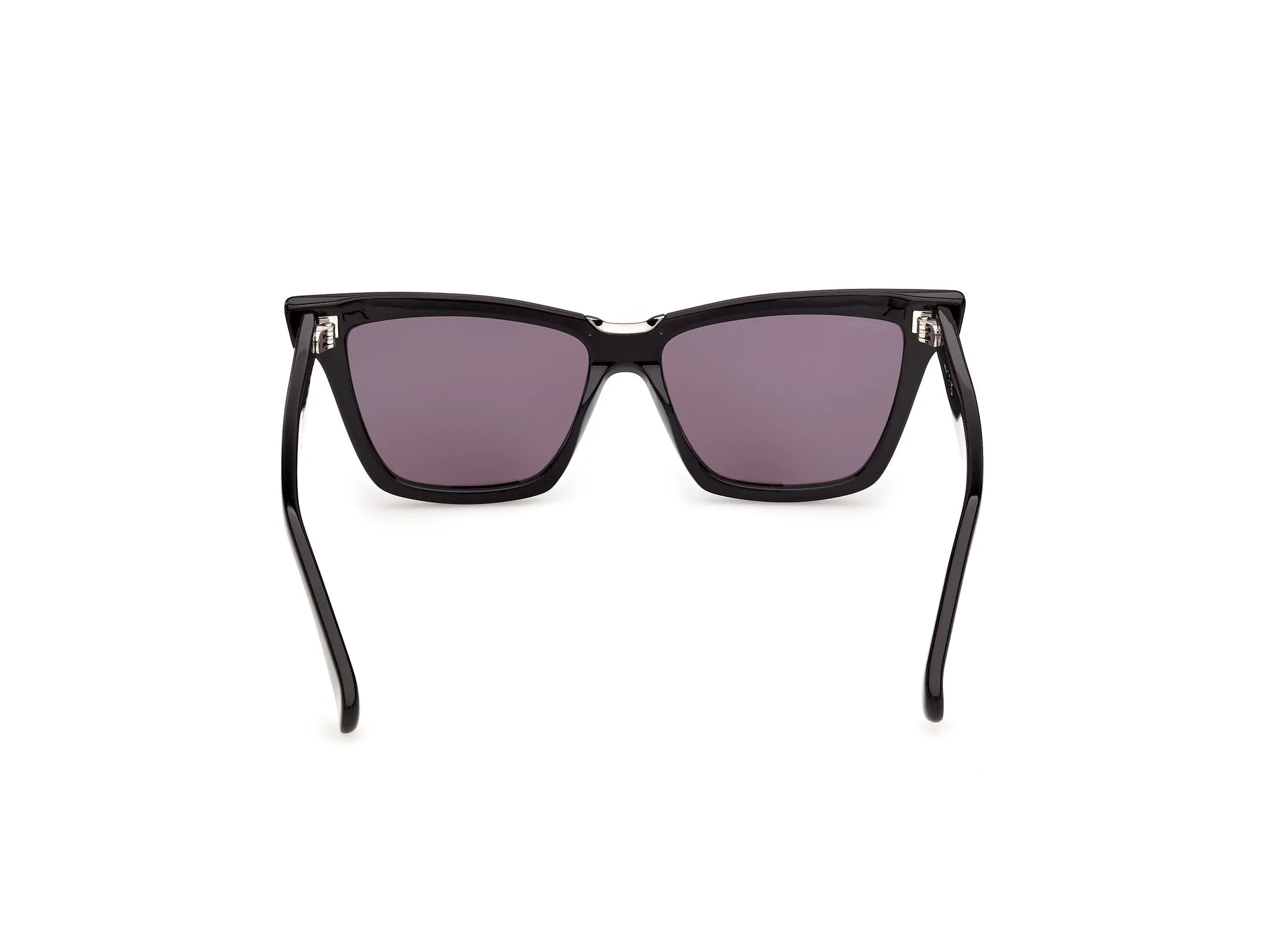 Max Mara MM0212 01A Occhiali da sole Acetato Nero Fumo Cat Eye Normale - immagine 4