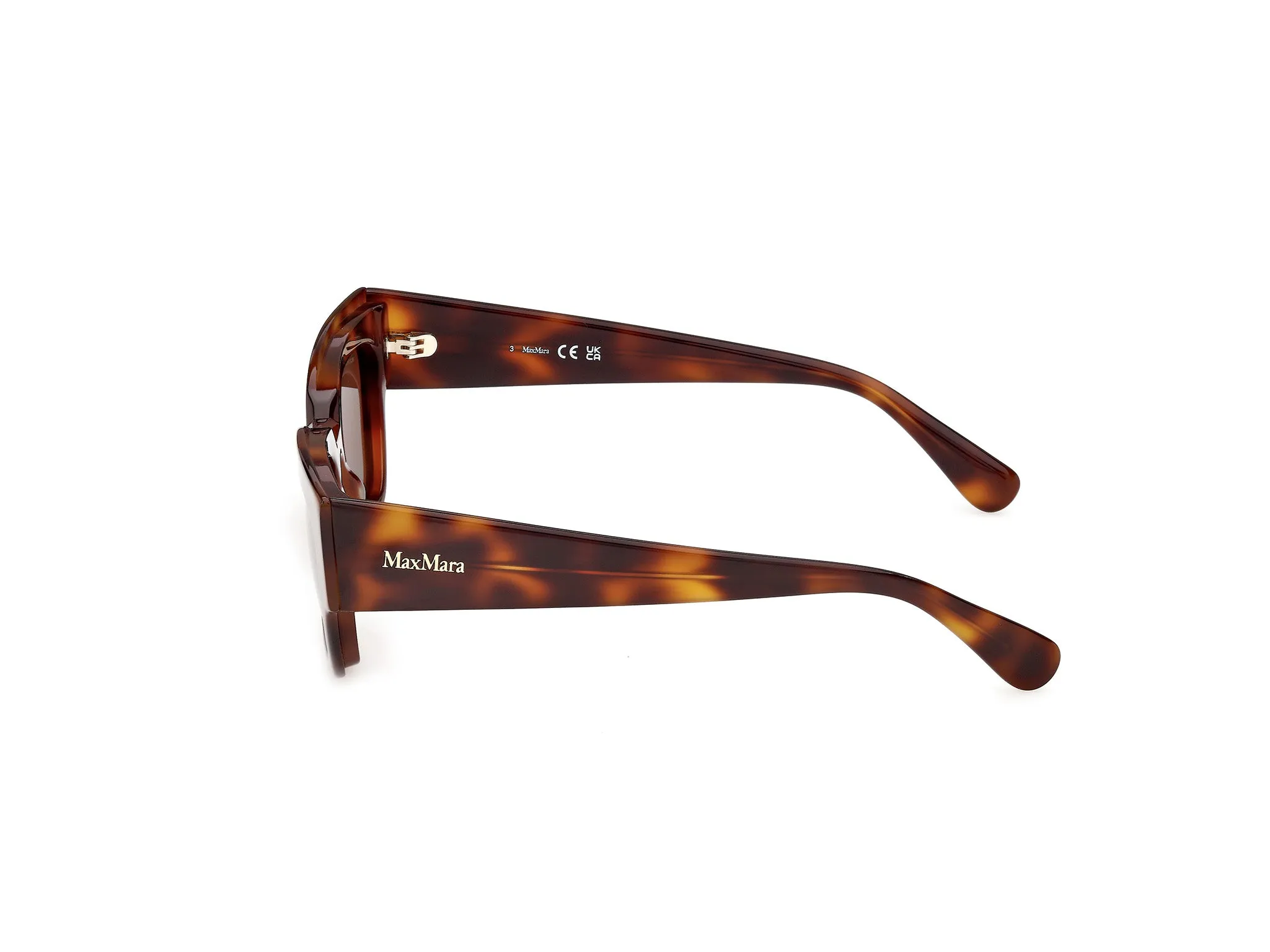 Max Mara MM0211 52E Occhiali da sole Acetato Havana Marrone Geometrica Normale - immagine 3