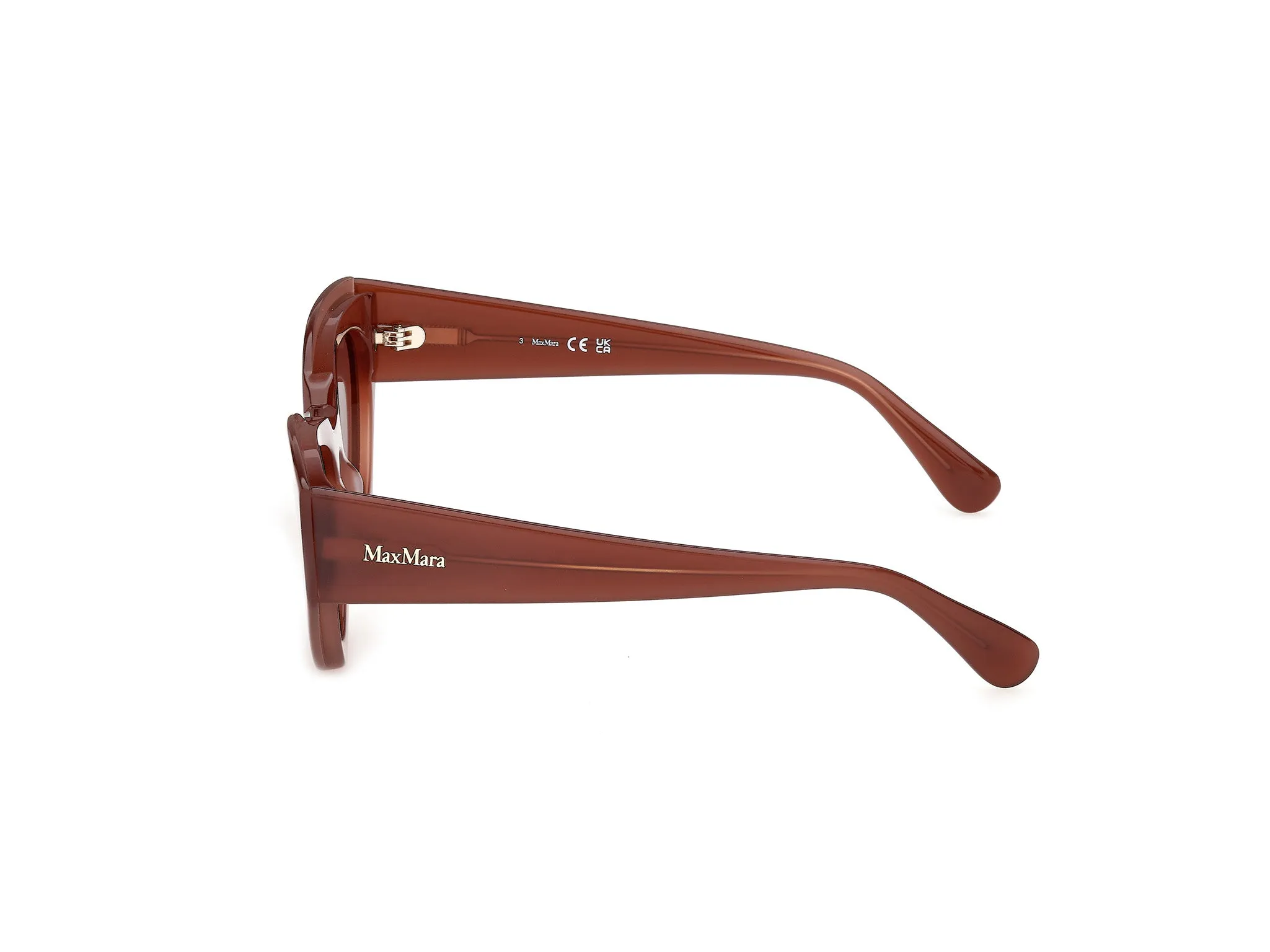 Max Mara MM0210 72E Occhiali da sole Acetato Rosa Marrone Cat Eye Normale - immagine 3