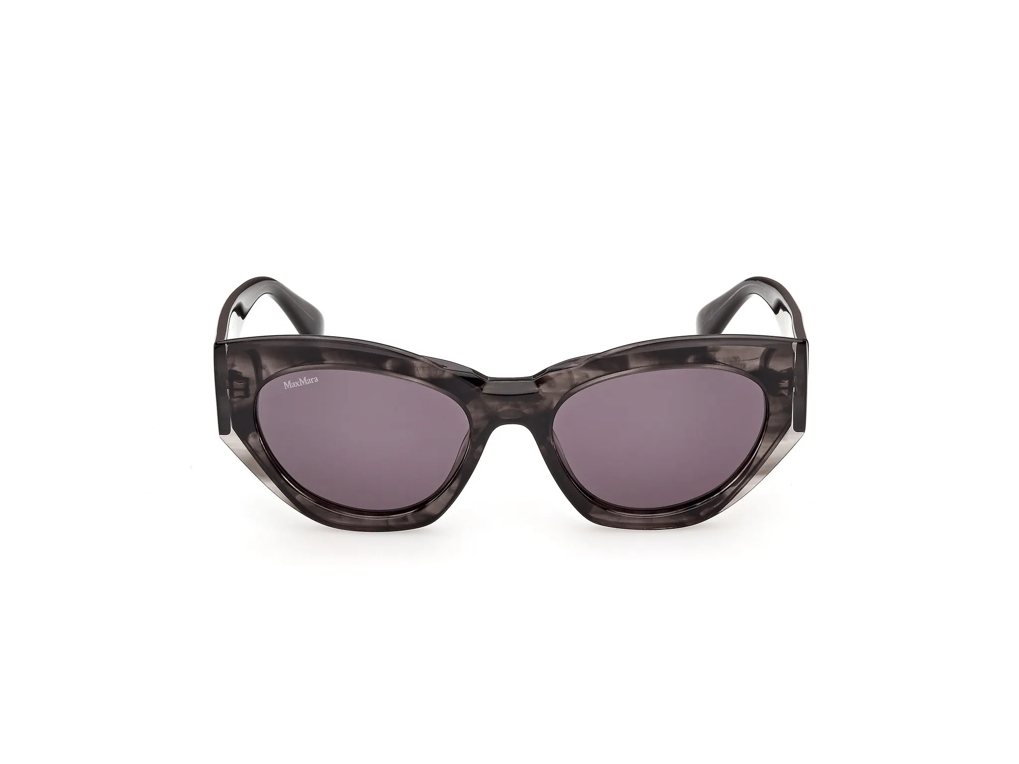 Max Mara MM0210 63A Occhiali da sole Acetato Nero Fumo Cat Eye Normale - immagine 2