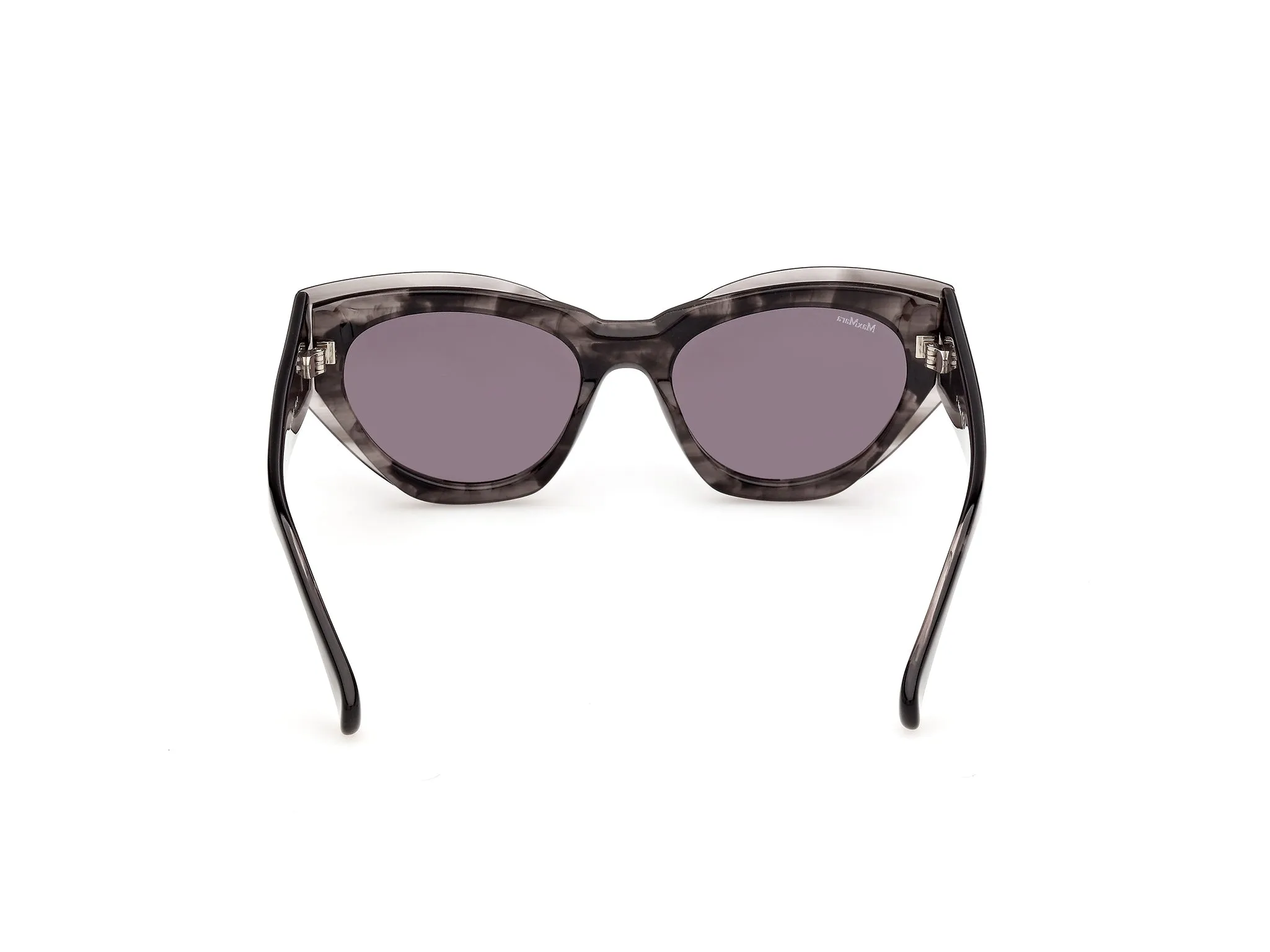 Max Mara MM0210 63A Occhiali da sole Acetato Nero Fumo Cat Eye Normale - immagine 4