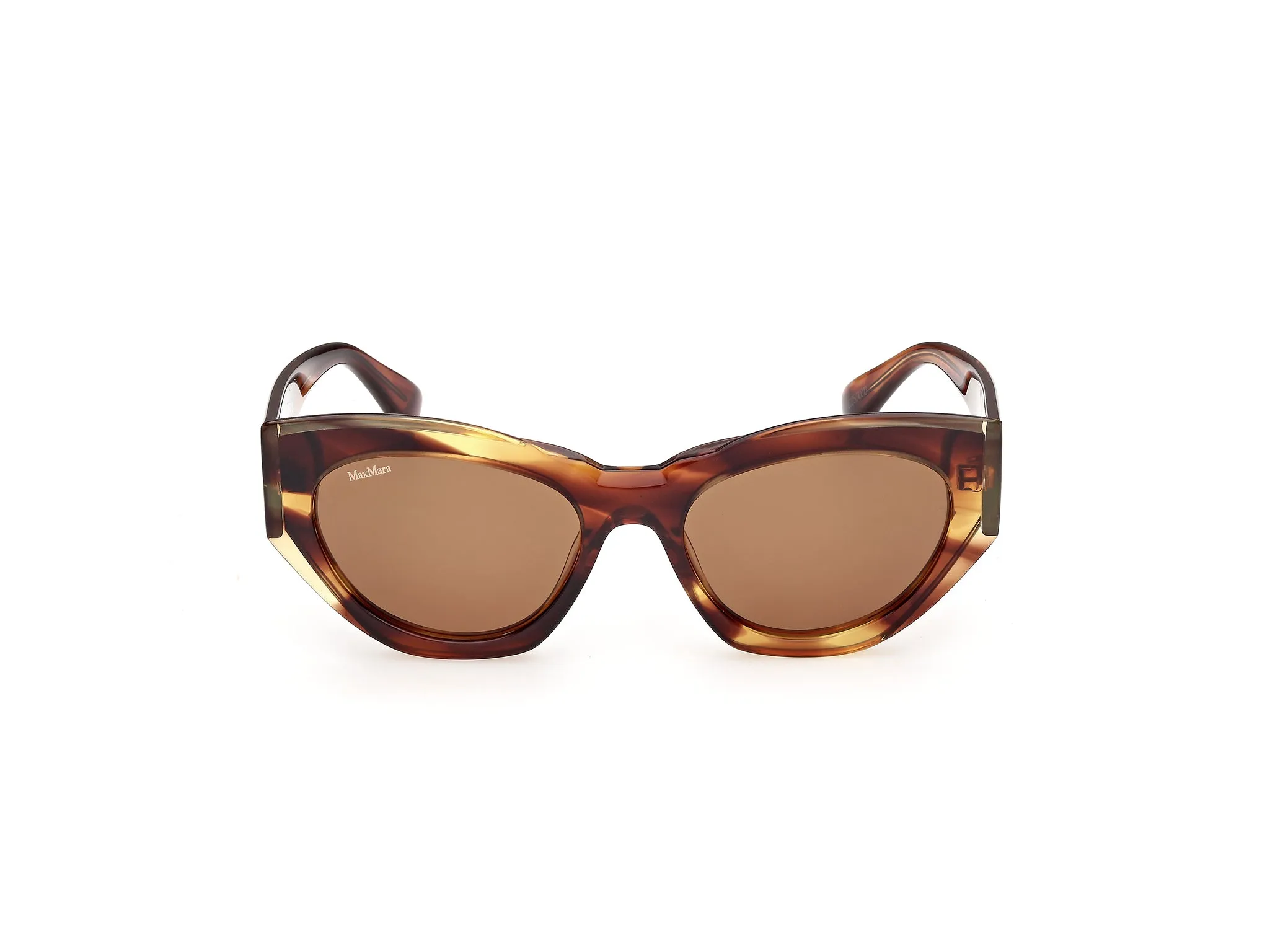 Max Mara MM0210 62E Occhiali da sole Acetato Marrone Marrone Cat Eye Normale - immagine 2