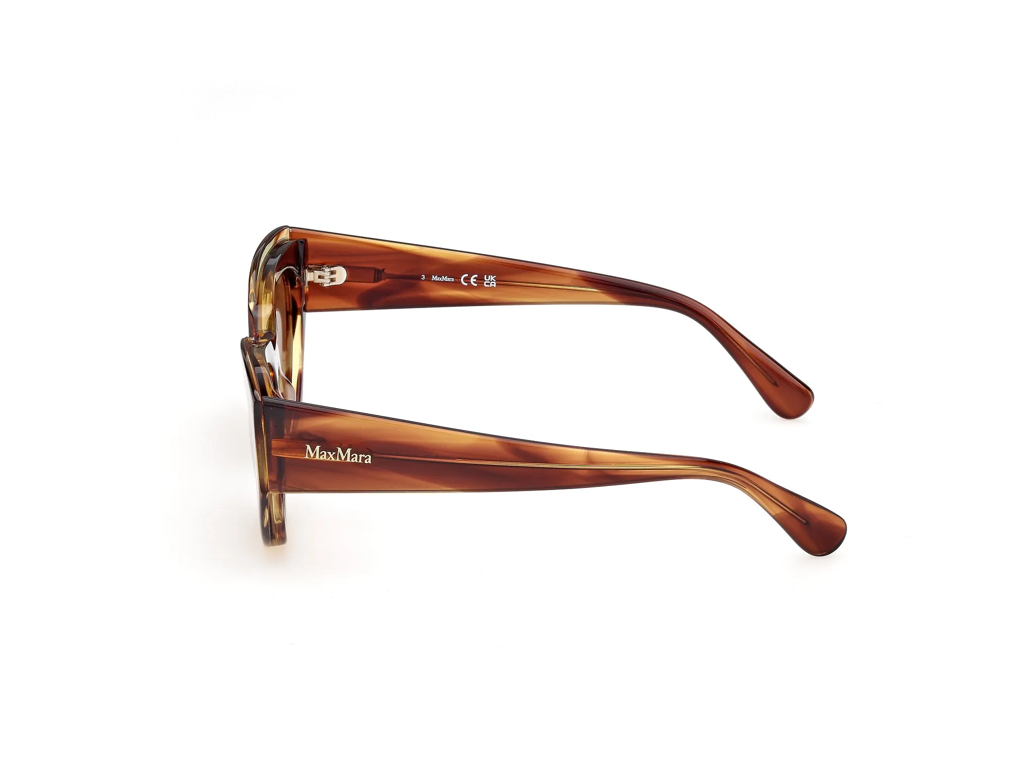 Max Mara MM0210 62E Occhiali da sole Acetato Marrone Marrone Cat Eye Normale - immagine 3