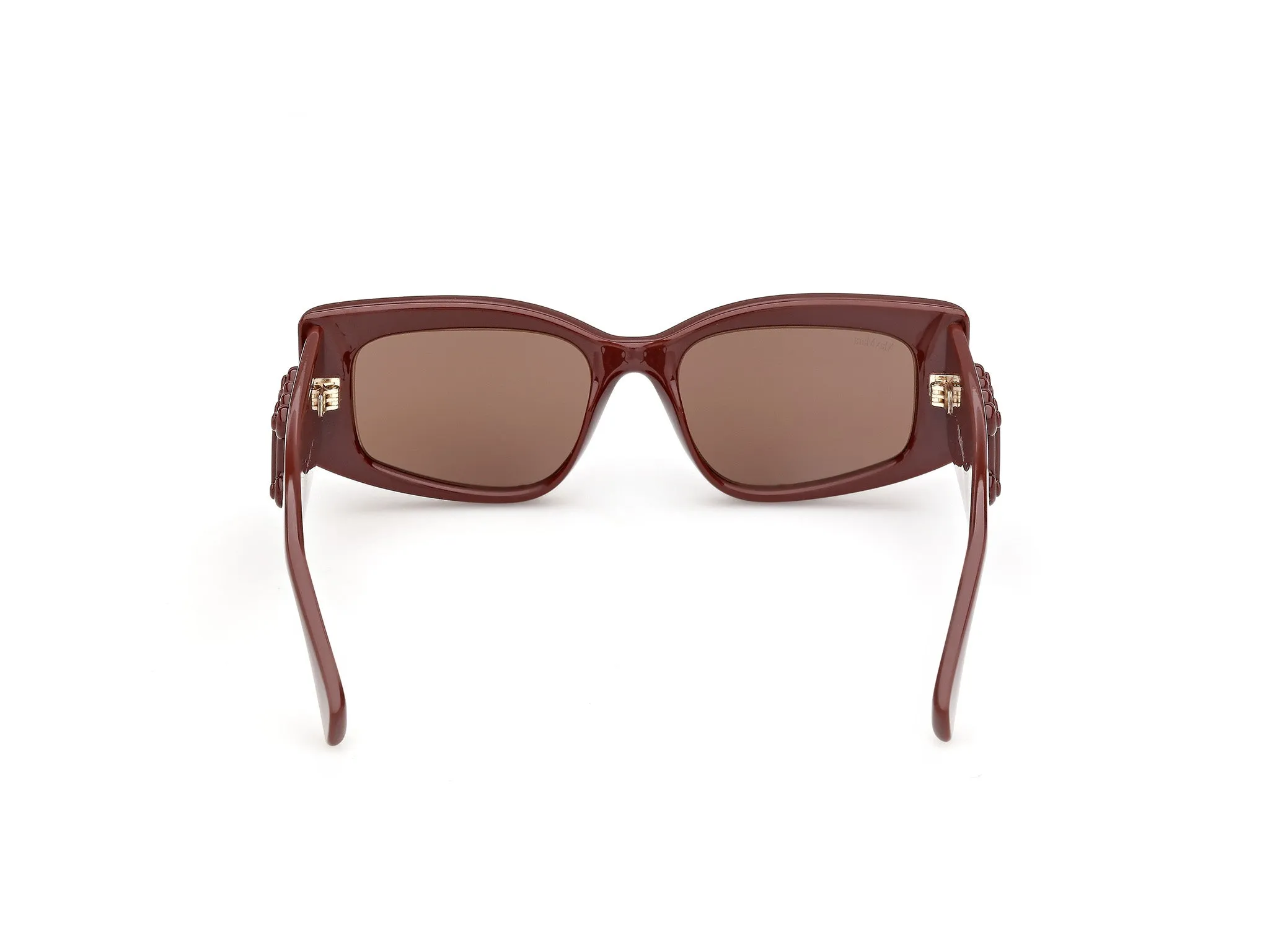 Max Mara MM0209 74E Occhiali da sole Iniettato Rosa Marrone Geometrica Normale - immagine 4