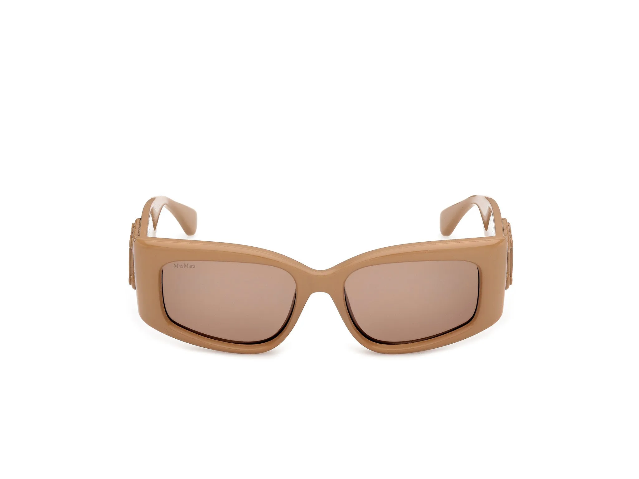 Max Mara MM0209 45E Occhiali da sole Iniettato Marrone Marrone Geometrica Normale - immagine 2