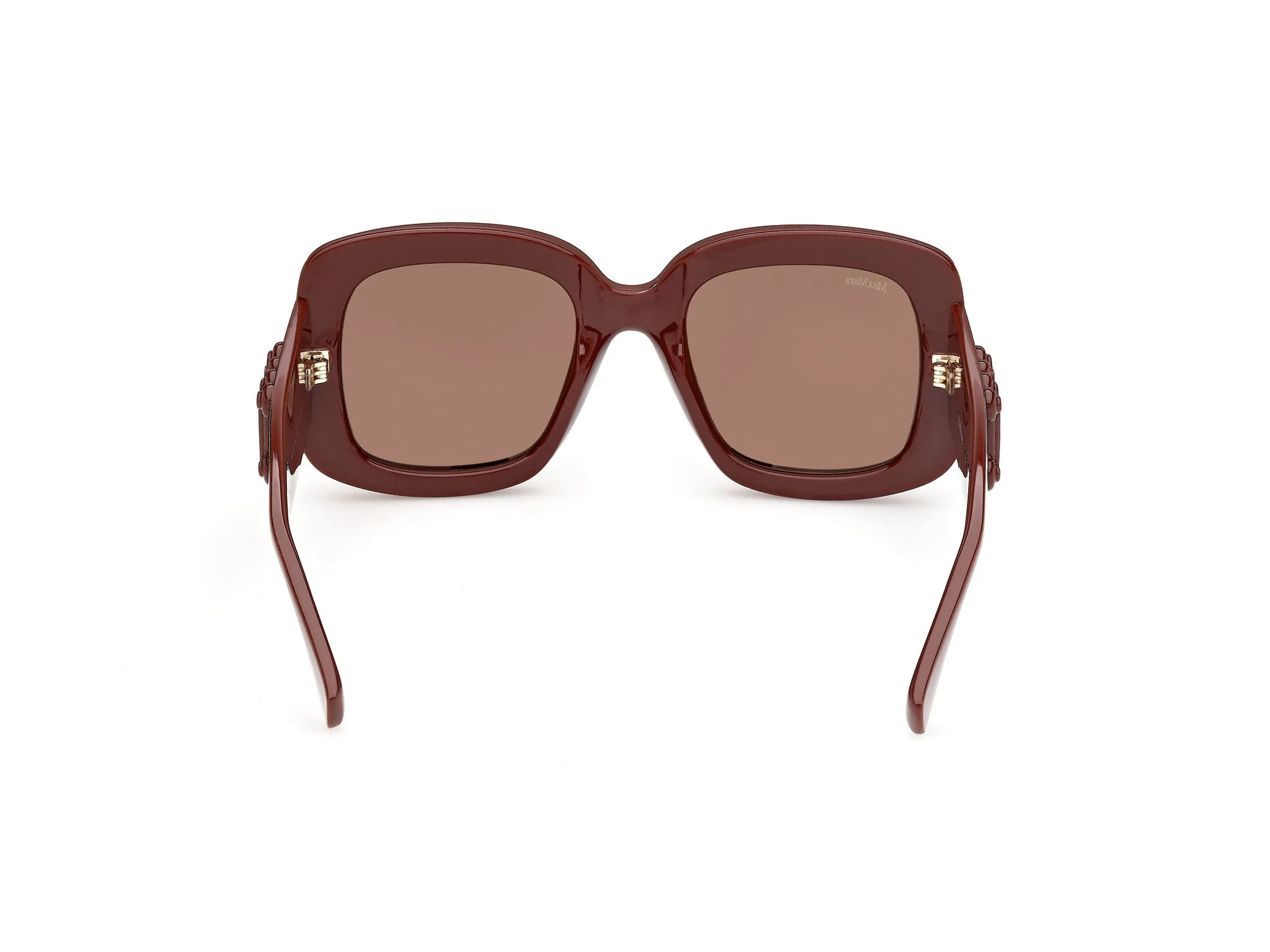 Max Mara MM0207 74E Occhiali da sole Iniettato Rosa Marrone Farfalla Normale - immagine 4