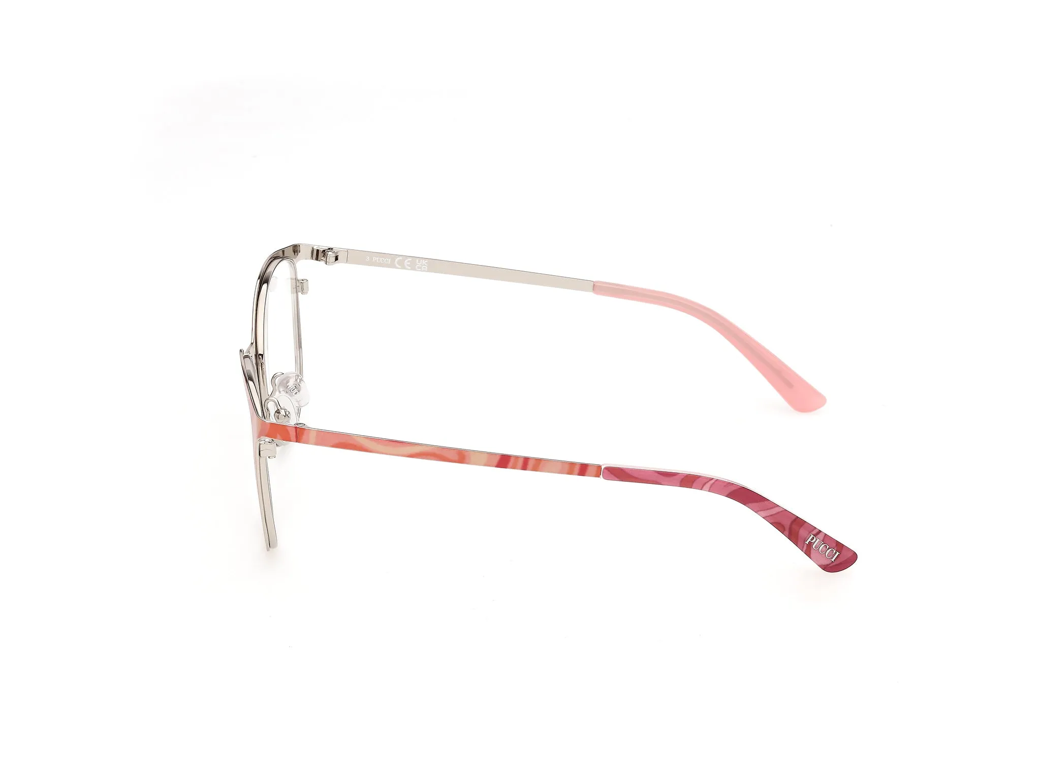 Emilio Pucci EP5296 77 Montature da vista Metallo Multi-colore Rotonda Normale - immagine 3