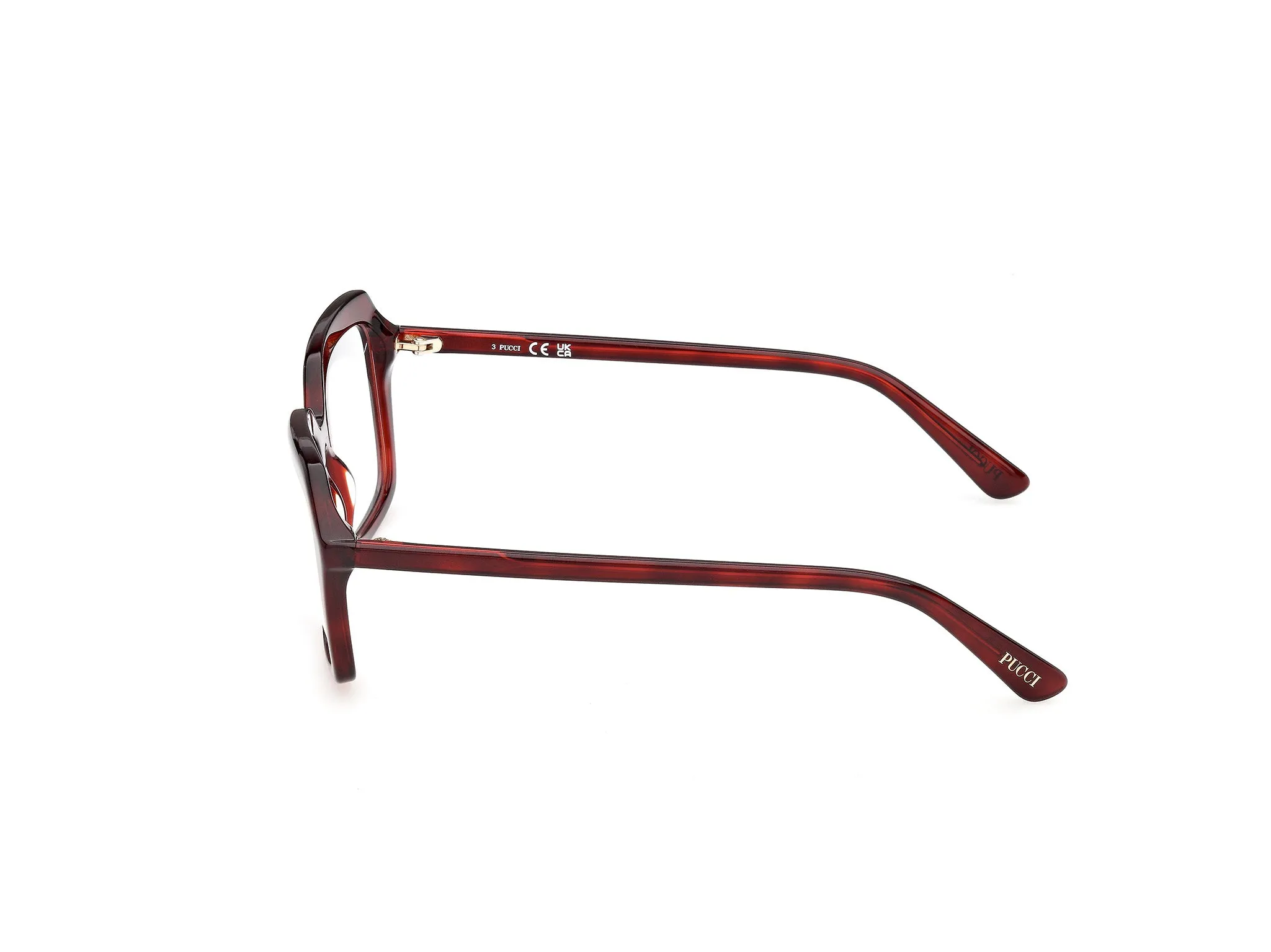Emilio Pucci EP5295 54 Montature da vista Acetato Havana Squadrata Normale - immagine 3