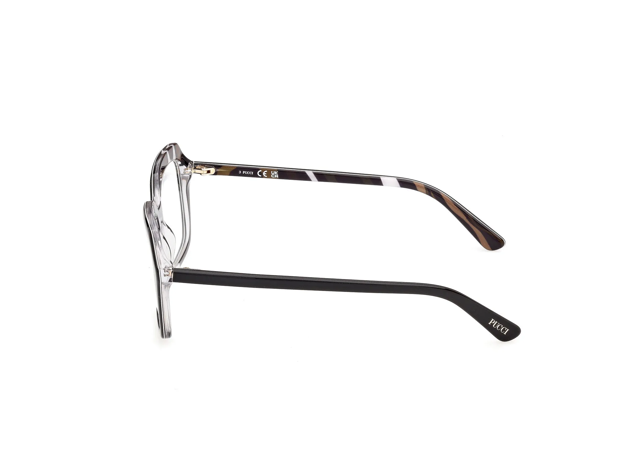 Emilio Pucci EP5295 5 Montature da vista Acetato Nero Squadrata Normale - immagine 3