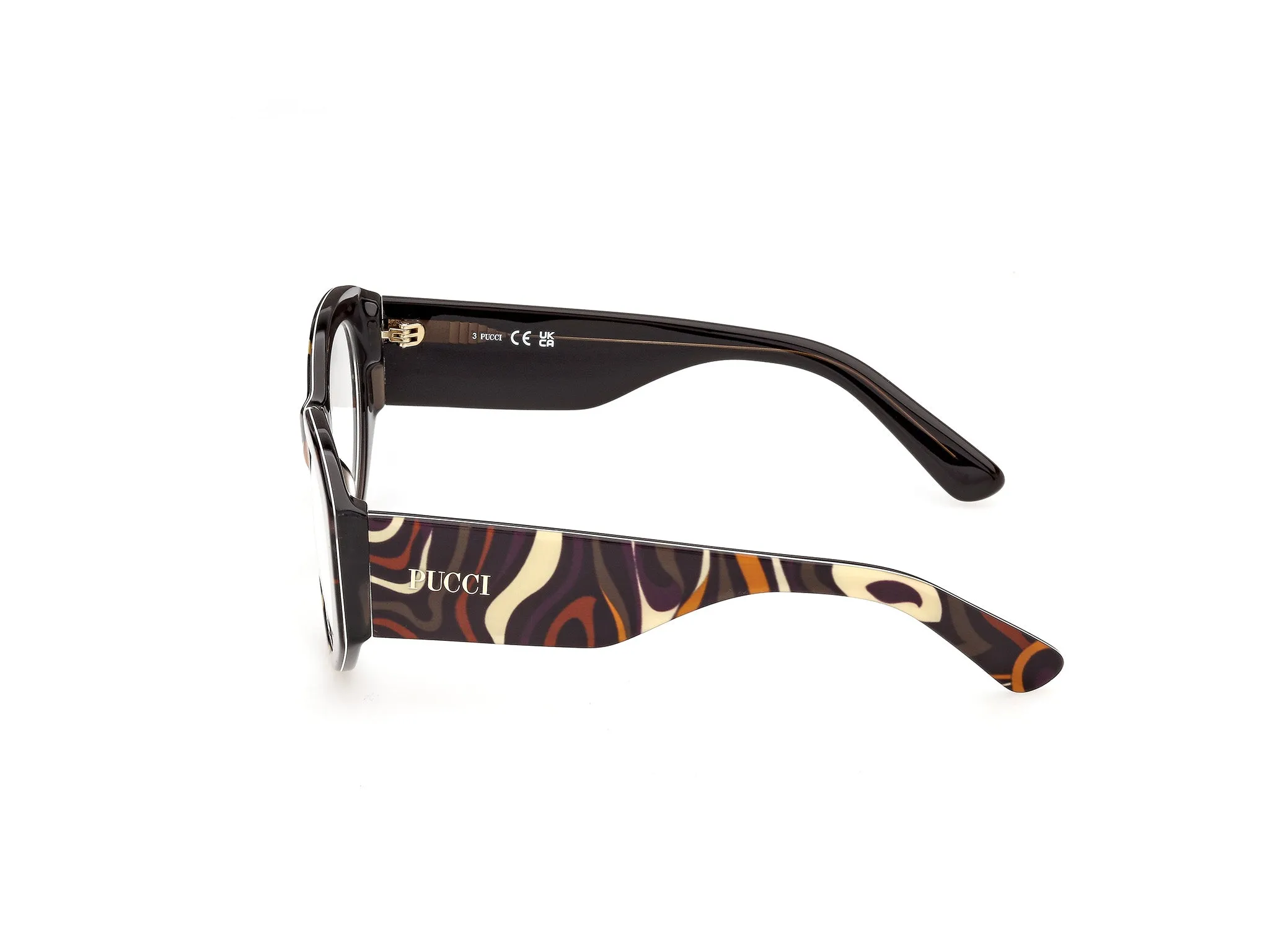 Emilio Pucci EP5293 99 Montature da vista Acetato Multi-colore Rotonda Normale - immagine 3