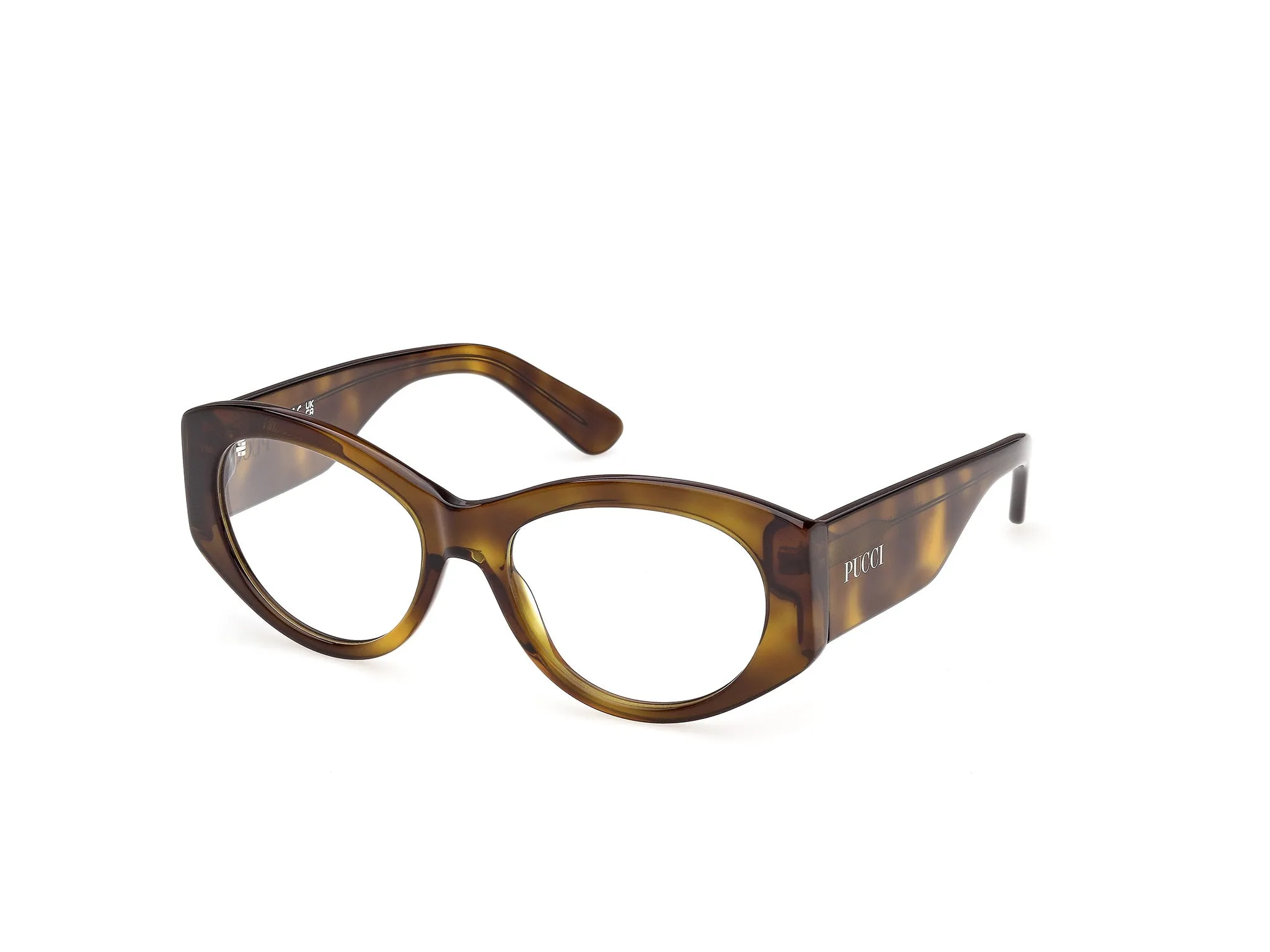 Emilio Pucci EP5293 55 Montature da vista Acetato Marrone Rotonda Normale - immagine 1