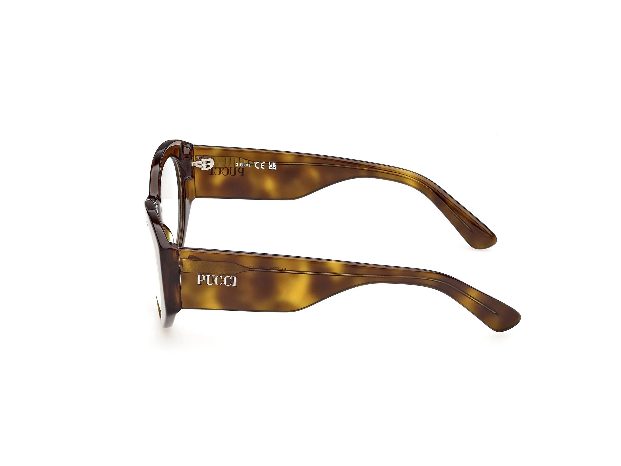 Emilio Pucci EP5293 55 Montature da vista Acetato Marrone Rotonda Normale - immagine 3