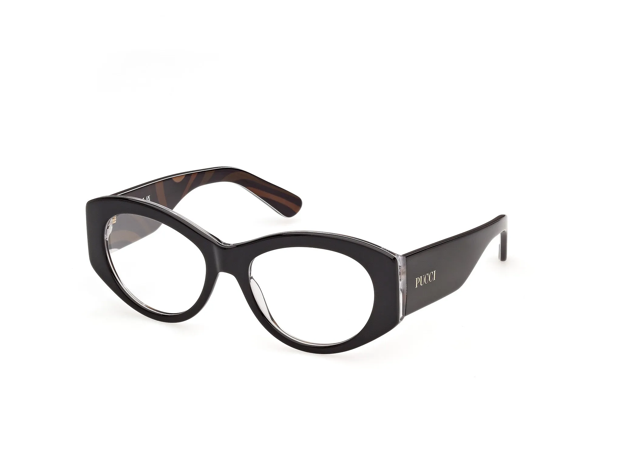 Emilio Pucci EP5293 5 Montature da vista Acetato Nero Rotonda Normale - immagine 1