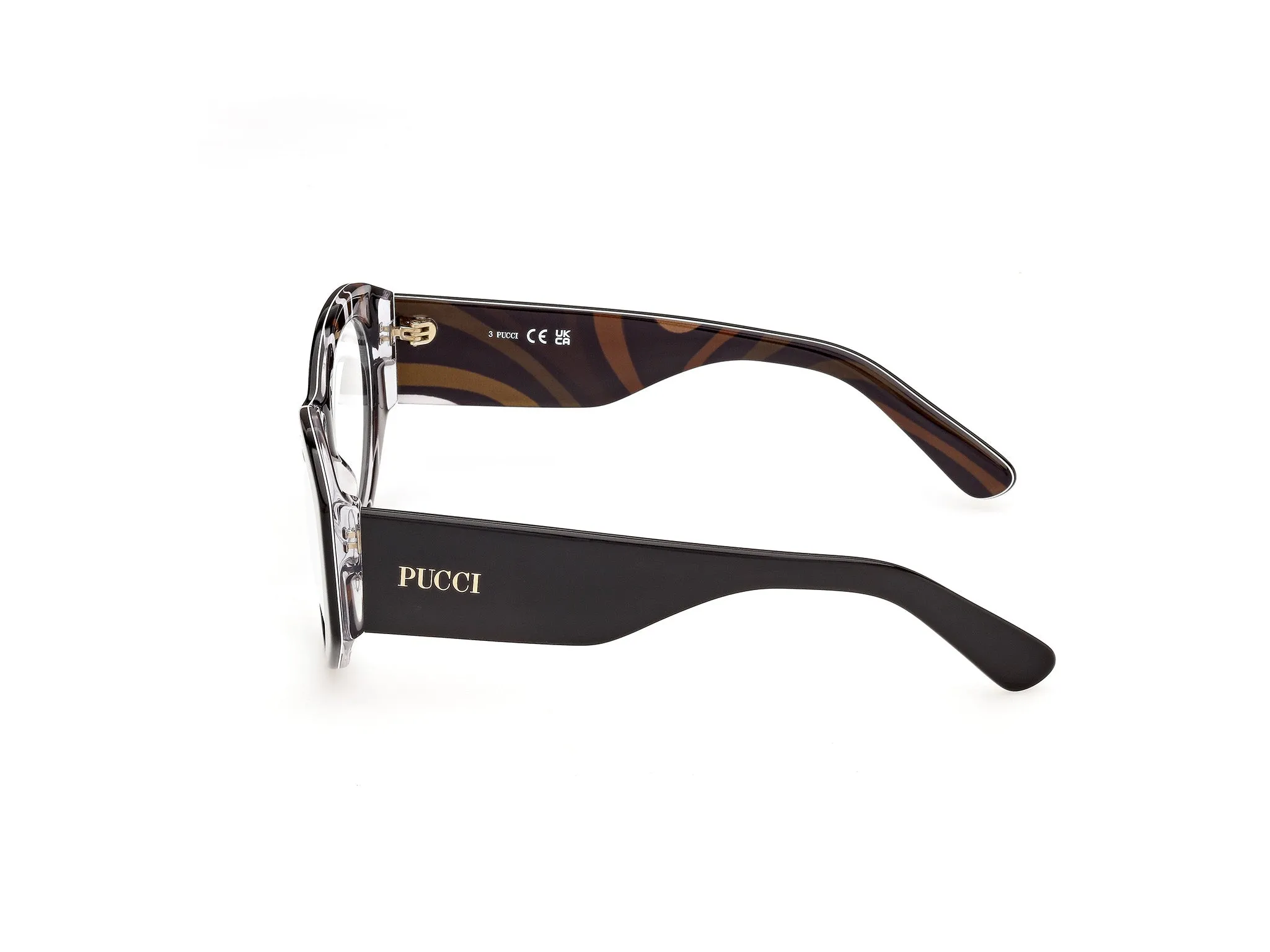 Emilio Pucci EP5293 5 Montature da vista Acetato Nero Rotonda Normale - immagine 3