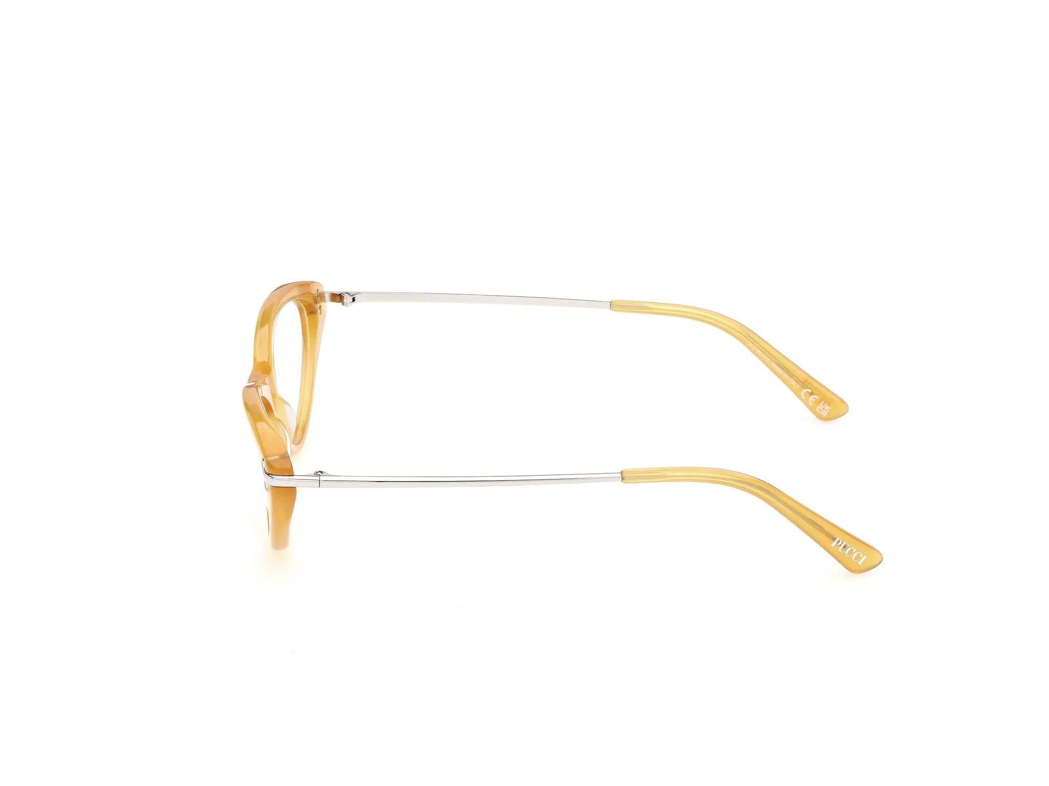 Emilio Pucci EP5290 39 Montature da vista Acetato Giallo Cat Eye Normale - immagine 3