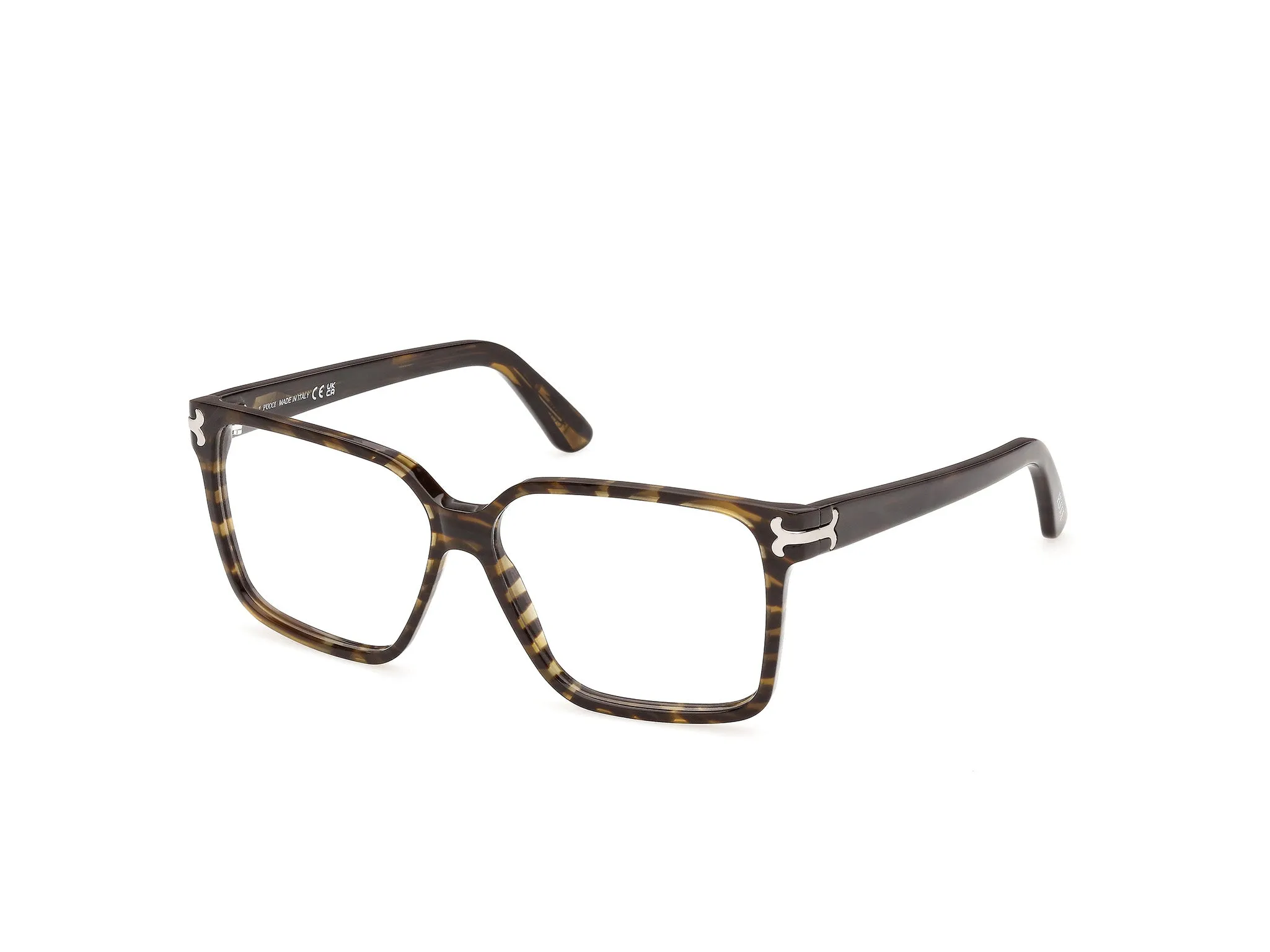 Emilio Pucci EP5289 99 Montature da vista Acetato Havana Geometrica Normale - immagine 1