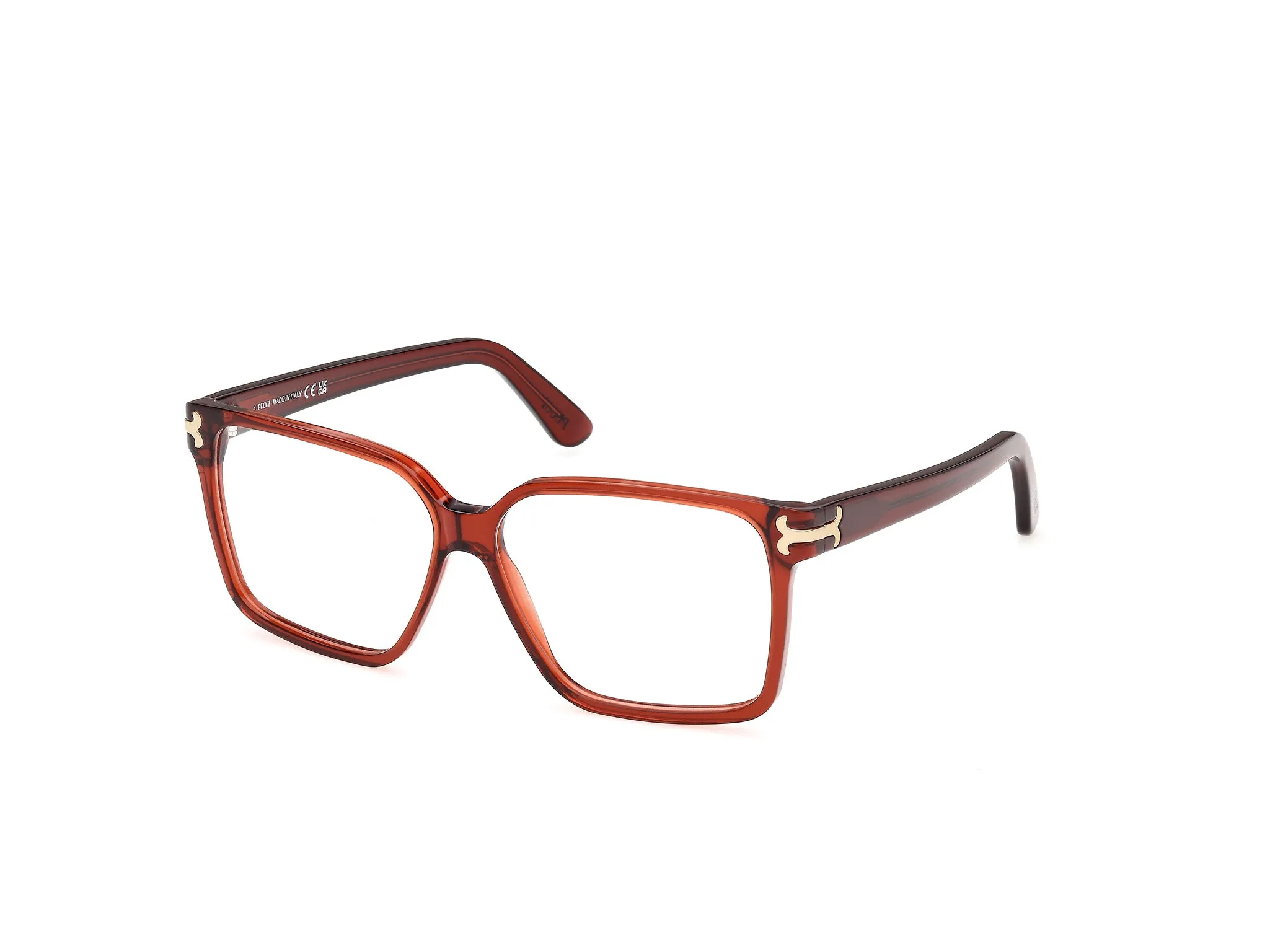 Emilio Pucci EP5289 66 Montature da vista Acetato Rosso Geometrica Normale - immagine 1