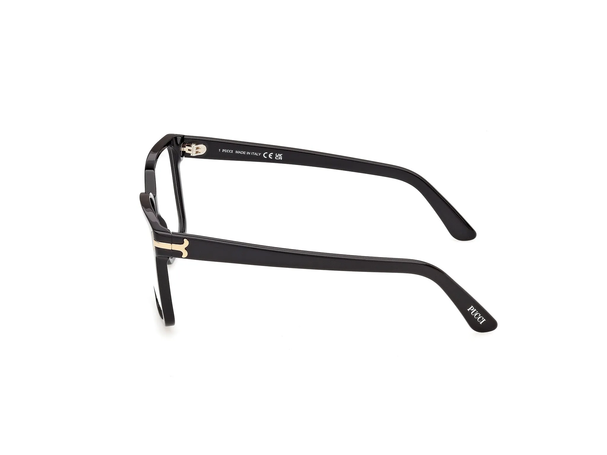 Emilio Pucci EP5289 1 Montature da vista Acetato Nero Geometrica Normale - immagine 3