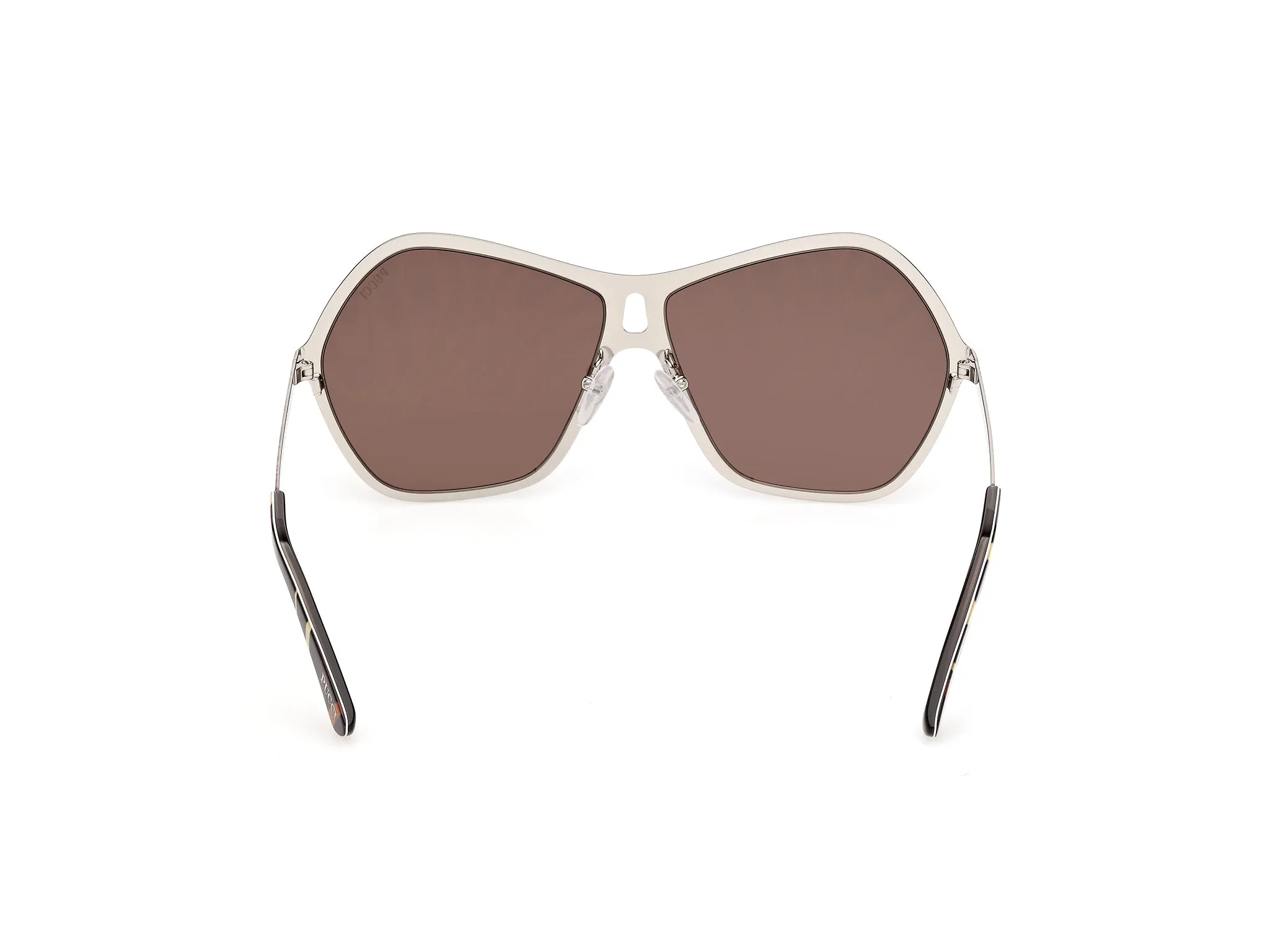 Emilio Pucci EP0264 99G Occhiali da sole Metallo Grigio Marrone Squadrata Normale - immagine 4