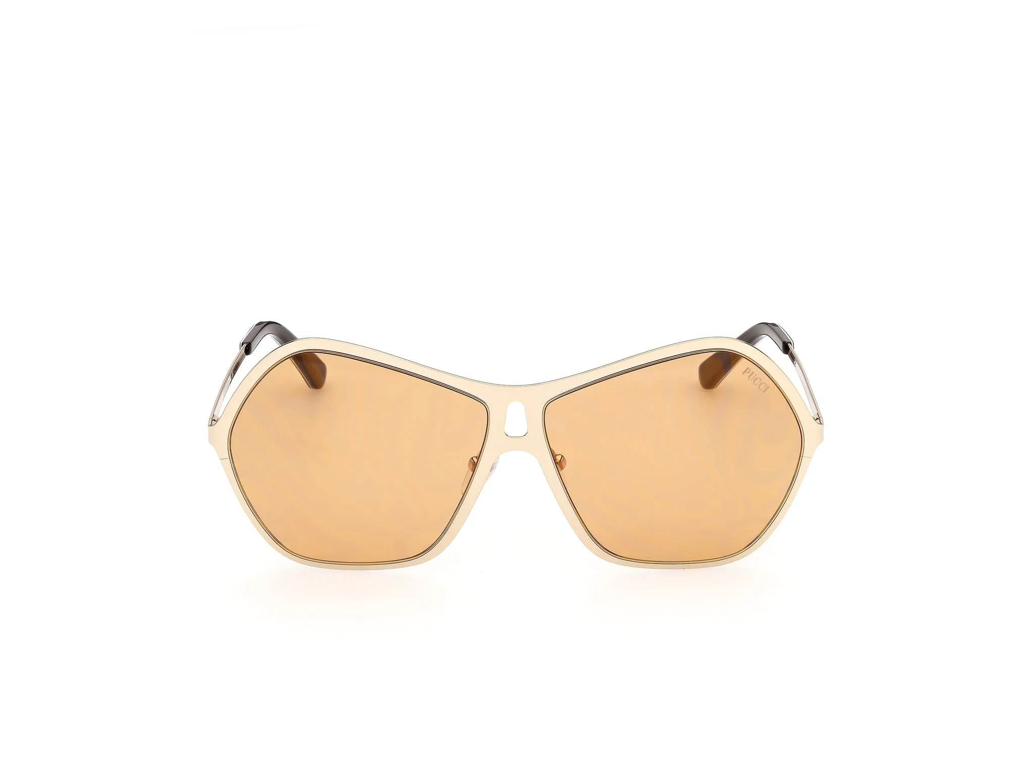 Emilio Pucci EP0264 32G Occhiali da sole Metallo Oro Marrone Squadrata Normale - immagine 2