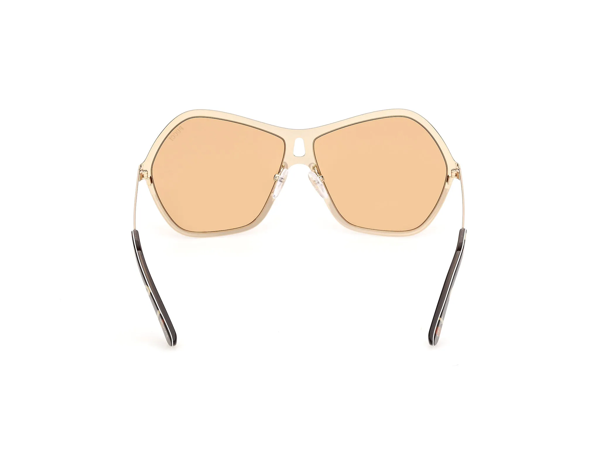 Emilio Pucci EP0264 32G Occhiali da sole Metallo Oro Marrone Squadrata Normale - immagine 4